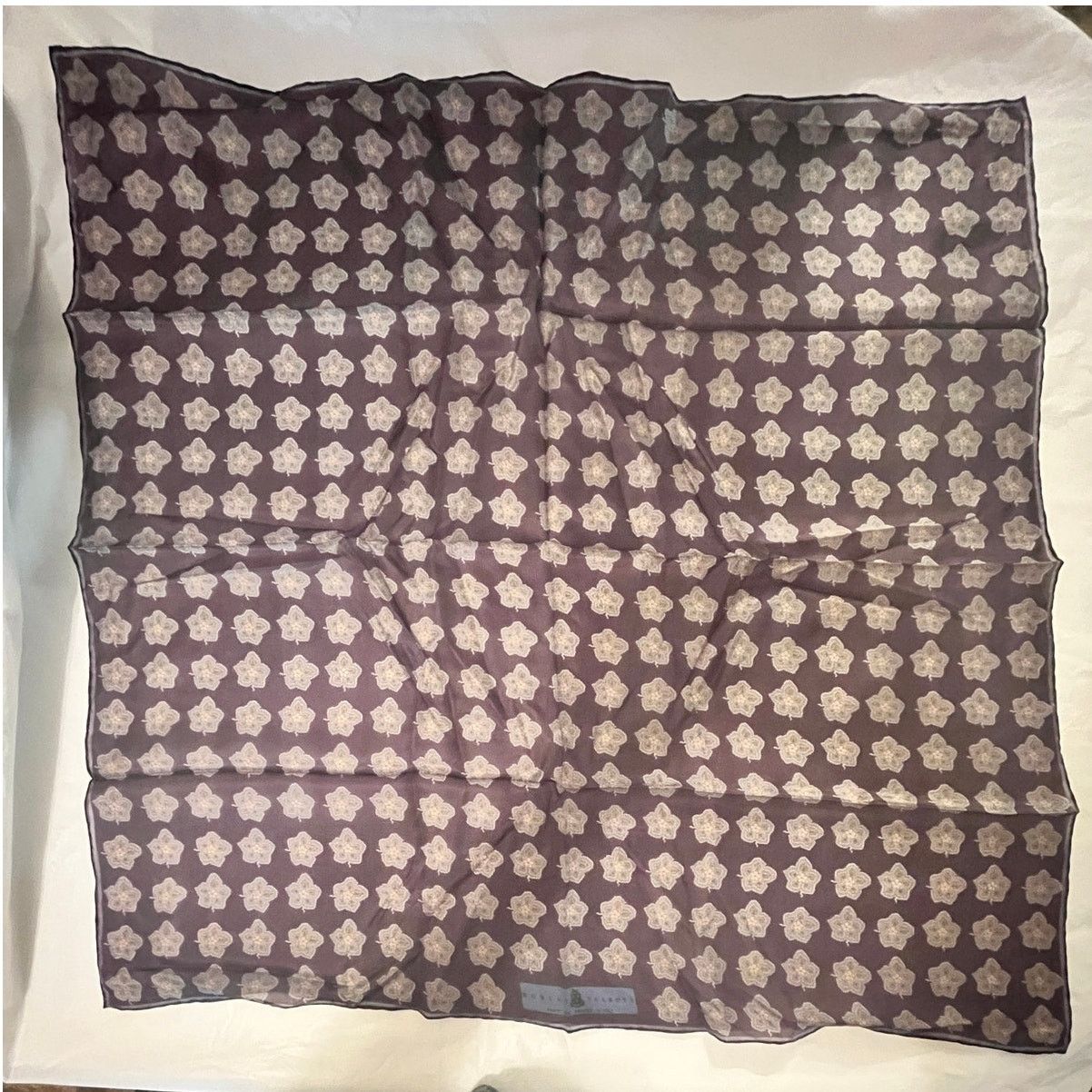 Robert Talbott ROBERT TALBOTT Fine Silk Scarf Printed in Italy Semi Sheer Size ONE SIZE - 2 Thumbnail