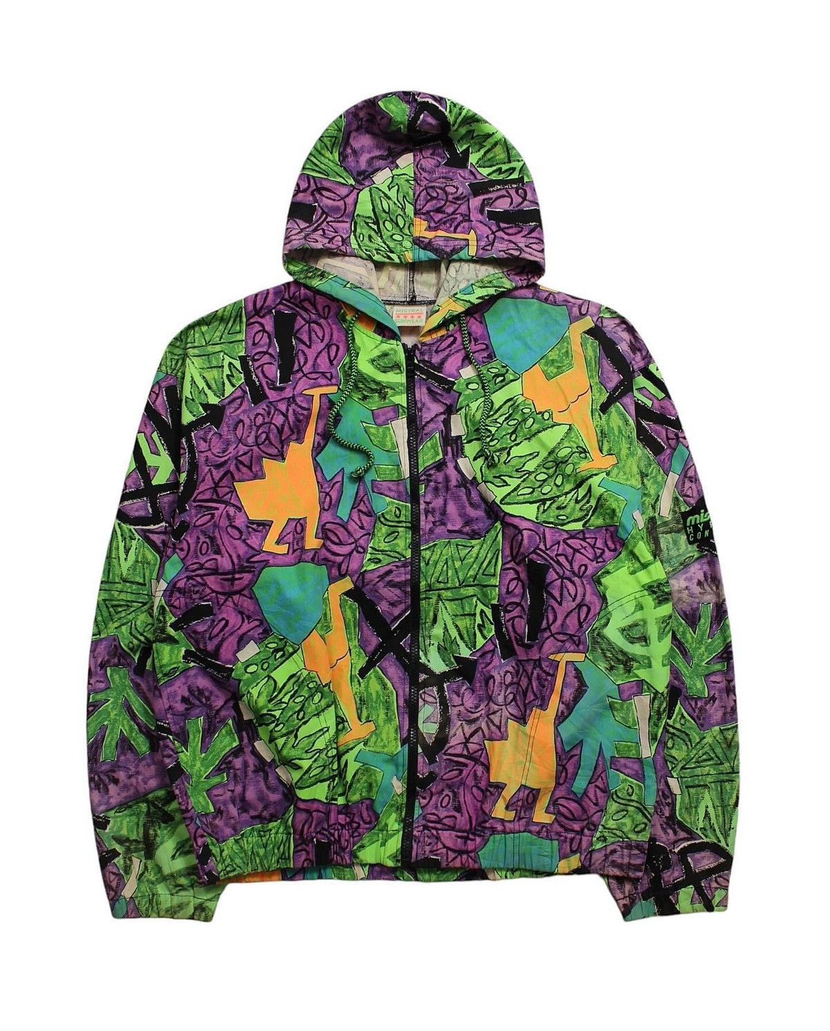 Vintage 1990S MISTRAL SUNWEAR HOODED ZIP UP JACKET Size US XL / EU 56 / 4 - 1 Thumbnail