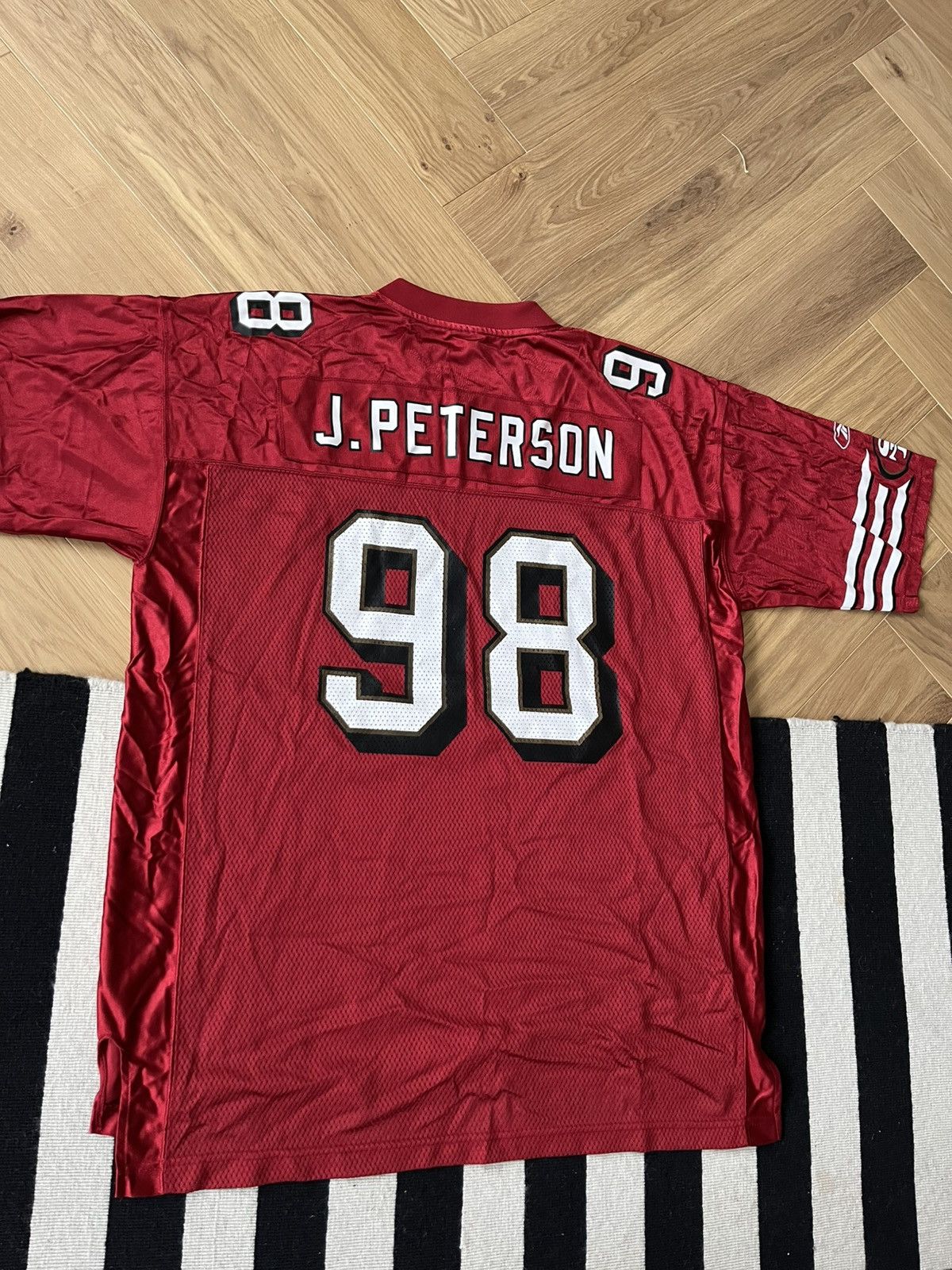 Reebok 2005 San Francisco 49ers J. Peterson #98 Home Jersey Reebok Size US XL / EU 56 / 4 - 11 Thumbnail