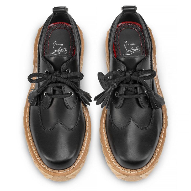Christian Louboutin os11x0526 Aeroli Lace-Up Shoes in Black Size US 8 / EU 41 - 5 Thumbnail