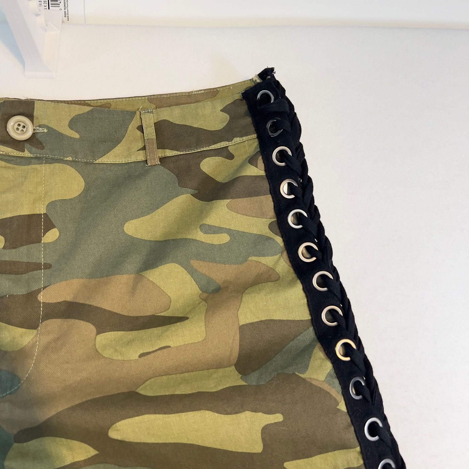 Other Fashion Nova Camouflage Pants Womans 2XL 100% Cotton Lace Up Size 38" / US 16 / IT 52 - 6 Thumbnail