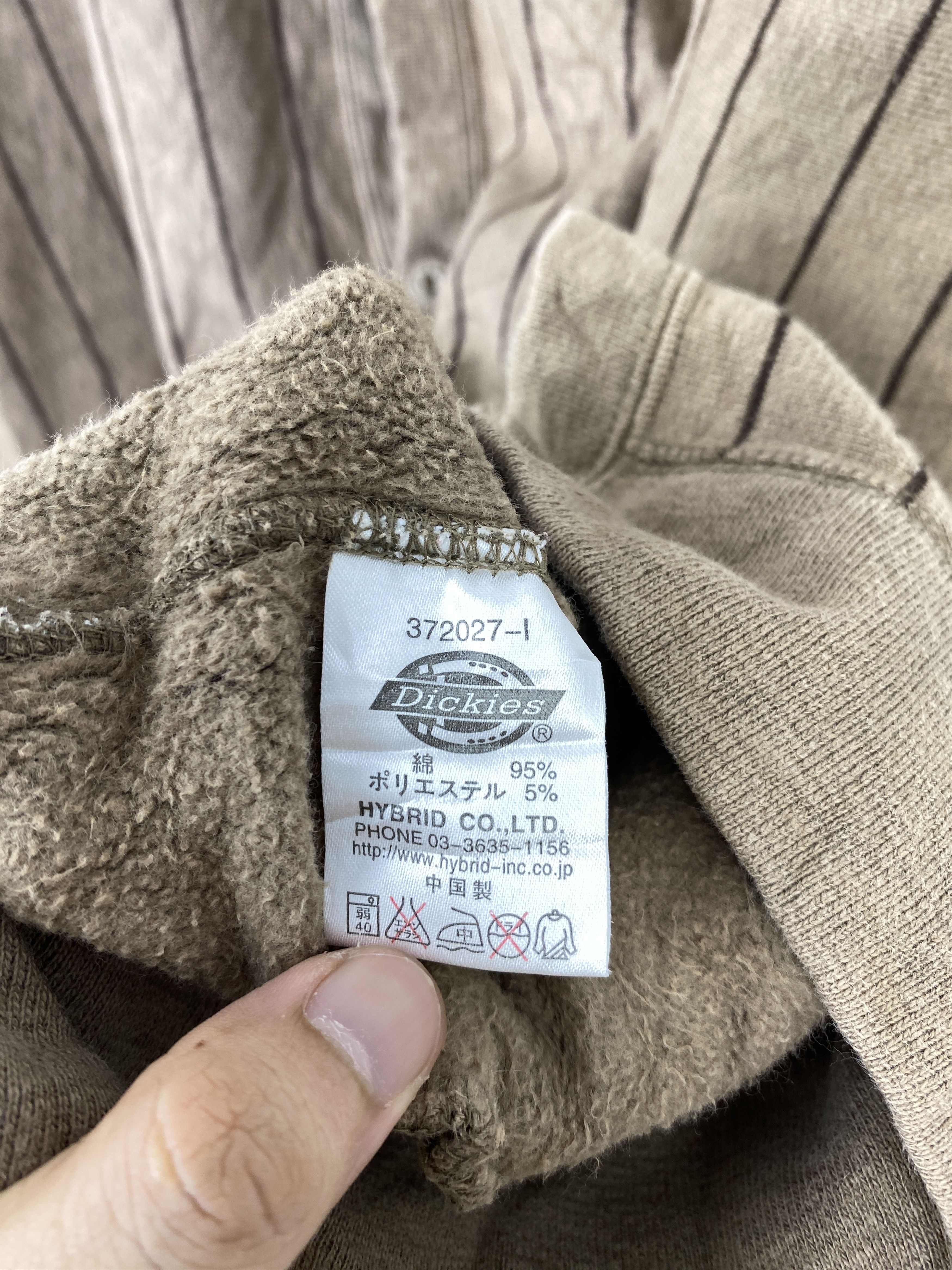 Dickies Vintage Dickies Pinstripe Sweatshirt Cardigan BP0040 Size US L / EU 52-54 / 3 - 7 Thumbnail