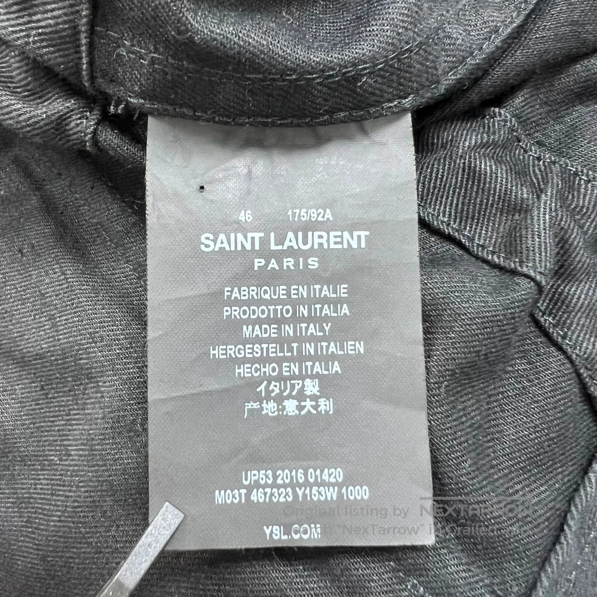 Saint Laurent Paris Saint Laurent Black Military Parka Jacket. Size US S / EU 44-46 / 1 - 6 Thumbnail