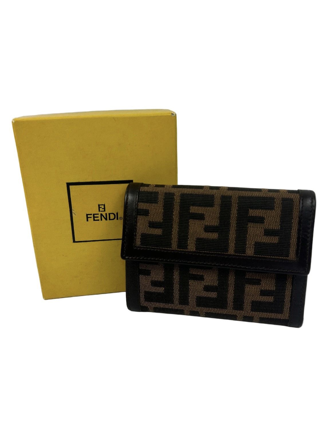 Fendi Fendi Zucca Monogram Trifold Wallet Size ONE SIZE - 1 Thumbnail