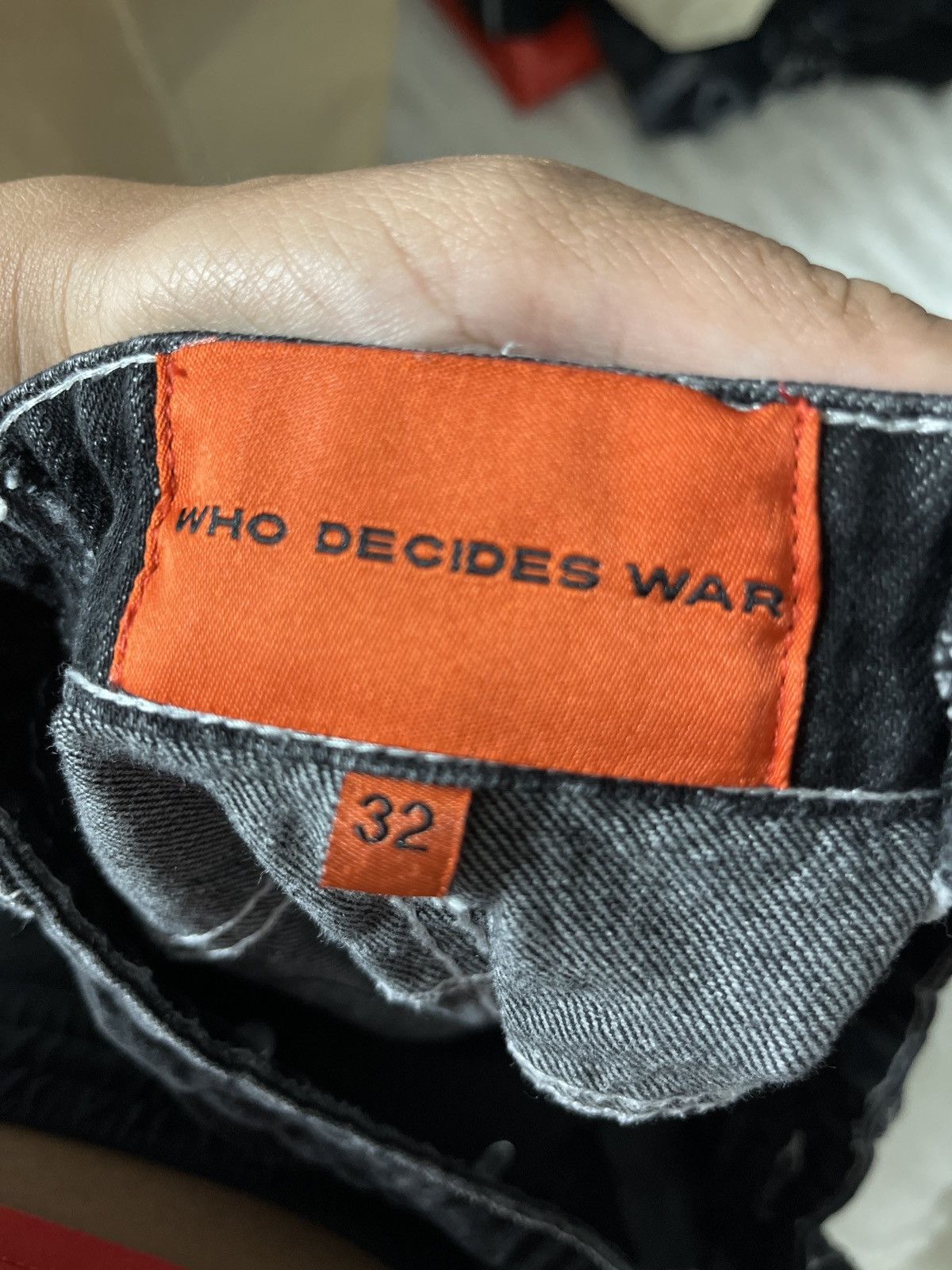 Who Decides War Who Decides War Writing Jeans | Grailed