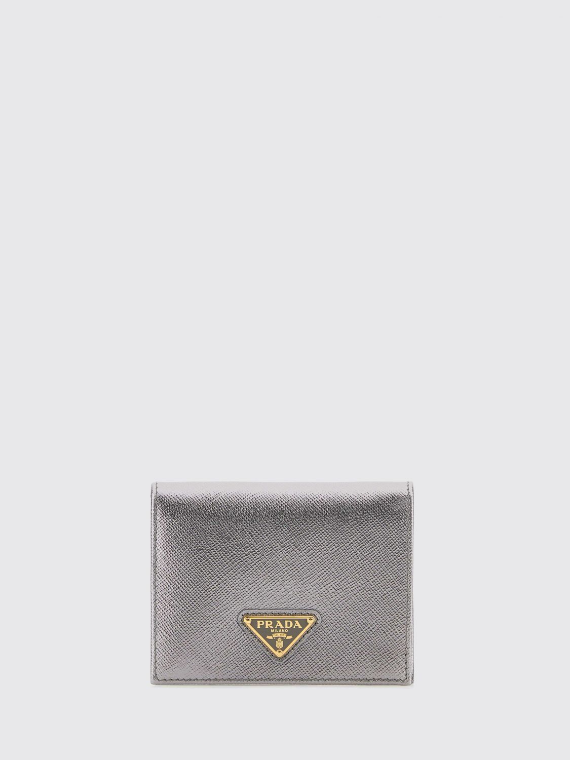 Prada Prada Wallet Woman Silver Size ONE SIZE - 1 Preview