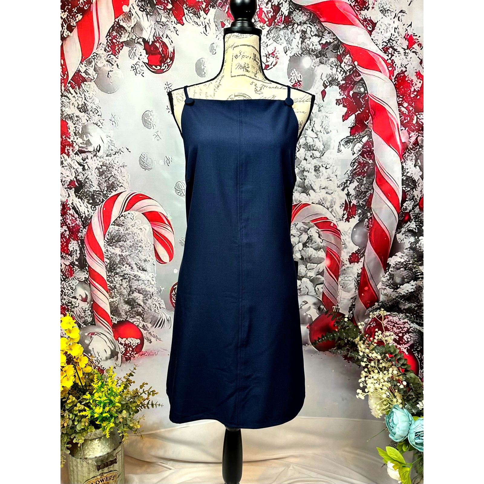 Other Lulu's Chic Ease Sleeveless Apron Mini Dress Navy Blue XL Size XL / US 12-14 / IT 48-50 - 9 Thumbnail