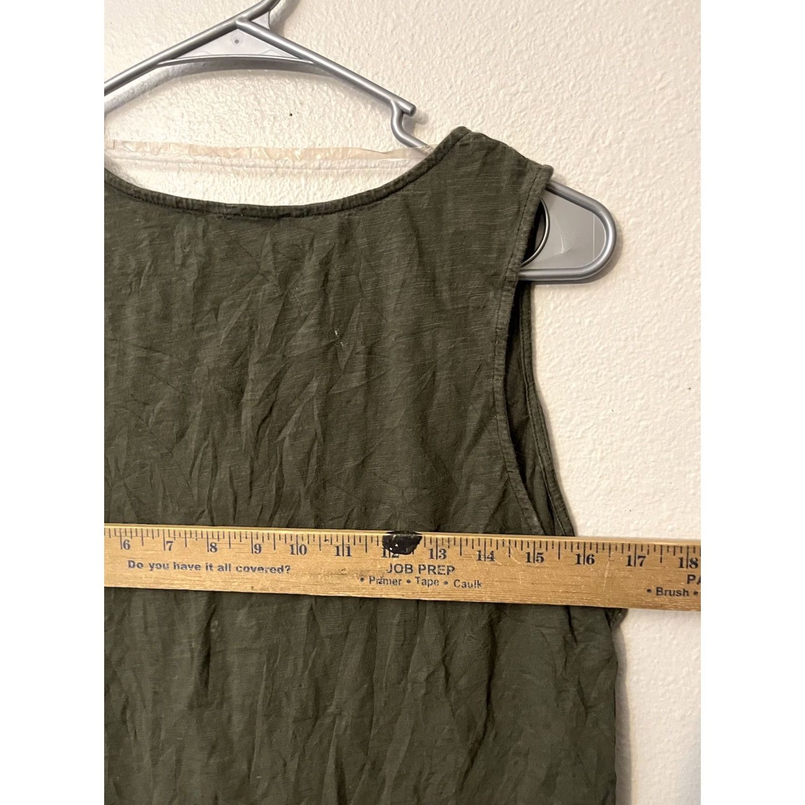 Sanctuary Sanctuary Vacation Textured Tie Front Tank Medium Green Shirt Women M Green Tie Front Button-Up Tank Vacation Textured Vase sense? Size M / US 6-8 / IT 42-44 - 5 Thumbnail
