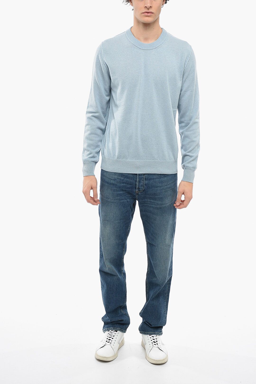 Maison Margiela og1mm0625 Cashmere Cardigan in Light Blue Size US S / EU 44-46 / 1 - 4 Thumbnail