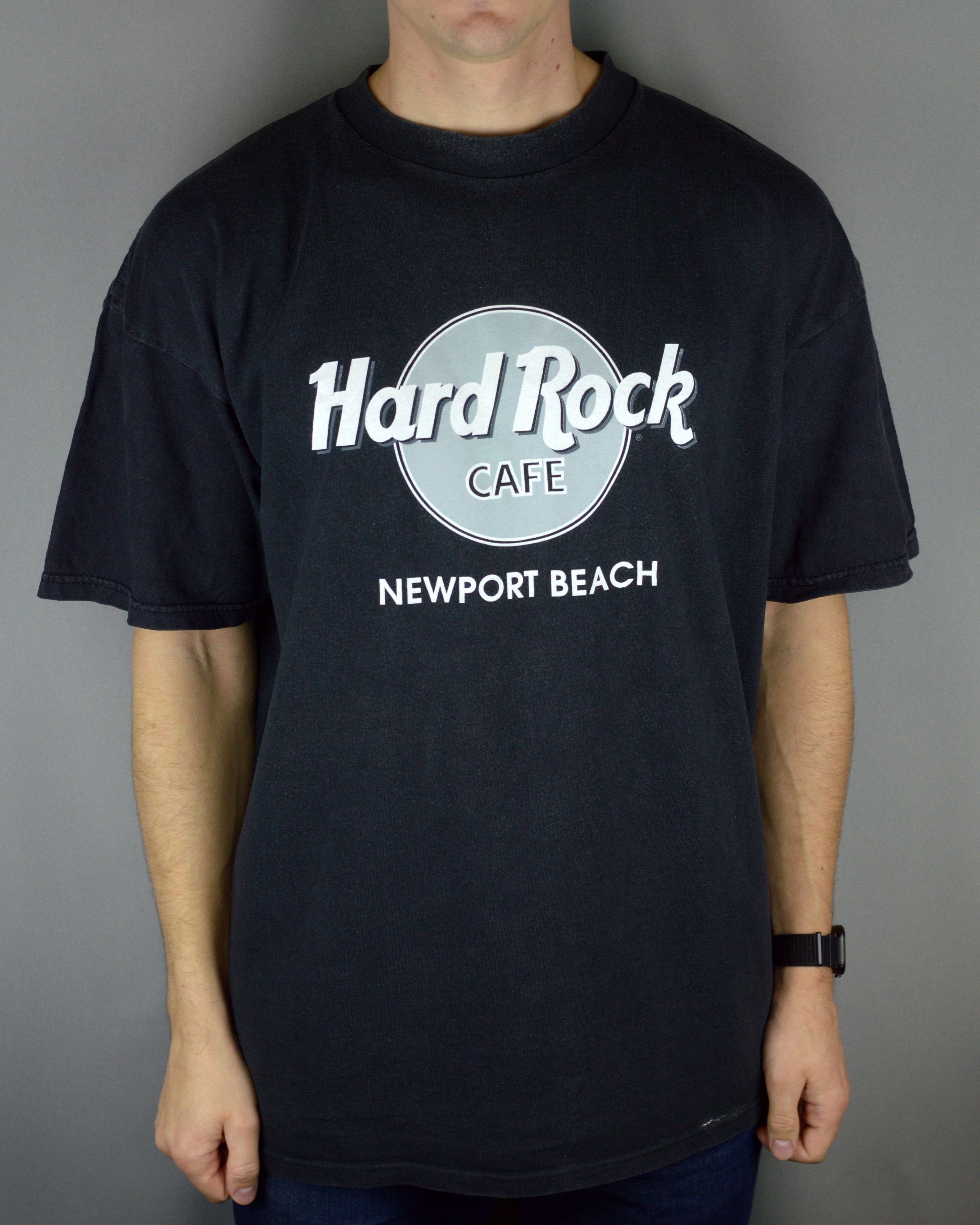 Hard Rock Cafe × Vintage Vintage Hard Rock Cafe Newport Beach 90s t shirt Size US XL / EU 56 / 4 - 1 Thumbnail