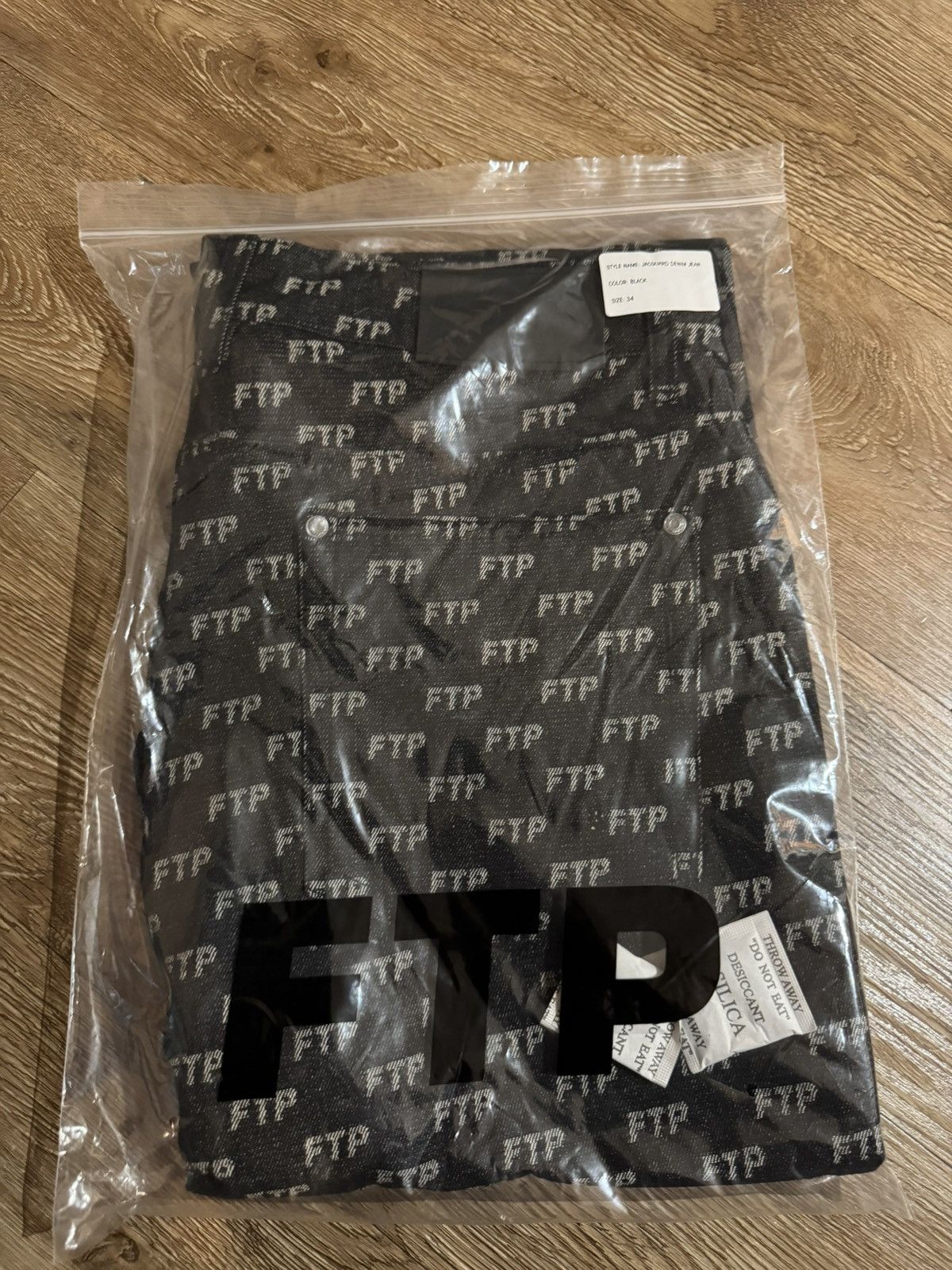 Fuck The Population FTP Jacquard Denim Logo Pant Size US 34 / EU 50 - 3 Thumbnail