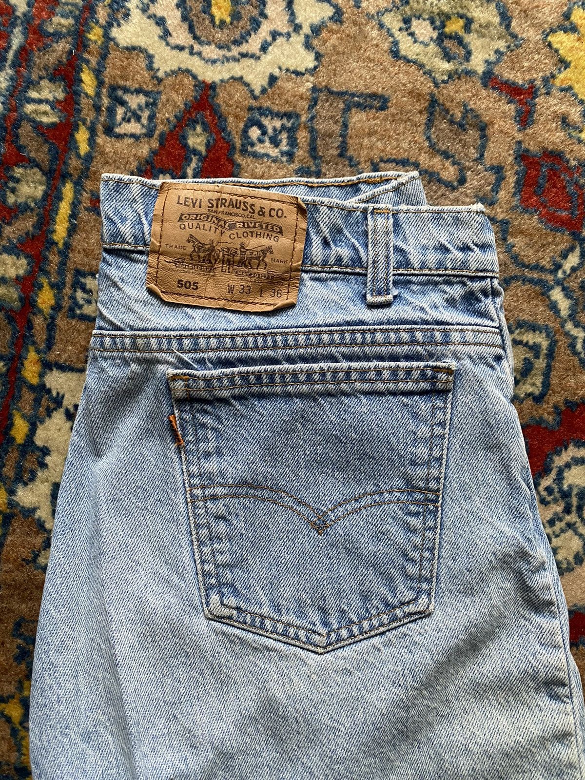 Levi's × Vintage Vintage Orange Tab Levi’s Acid wash denim jeans Size 32" / US 10 / IT 46 - 3 Thumbnail