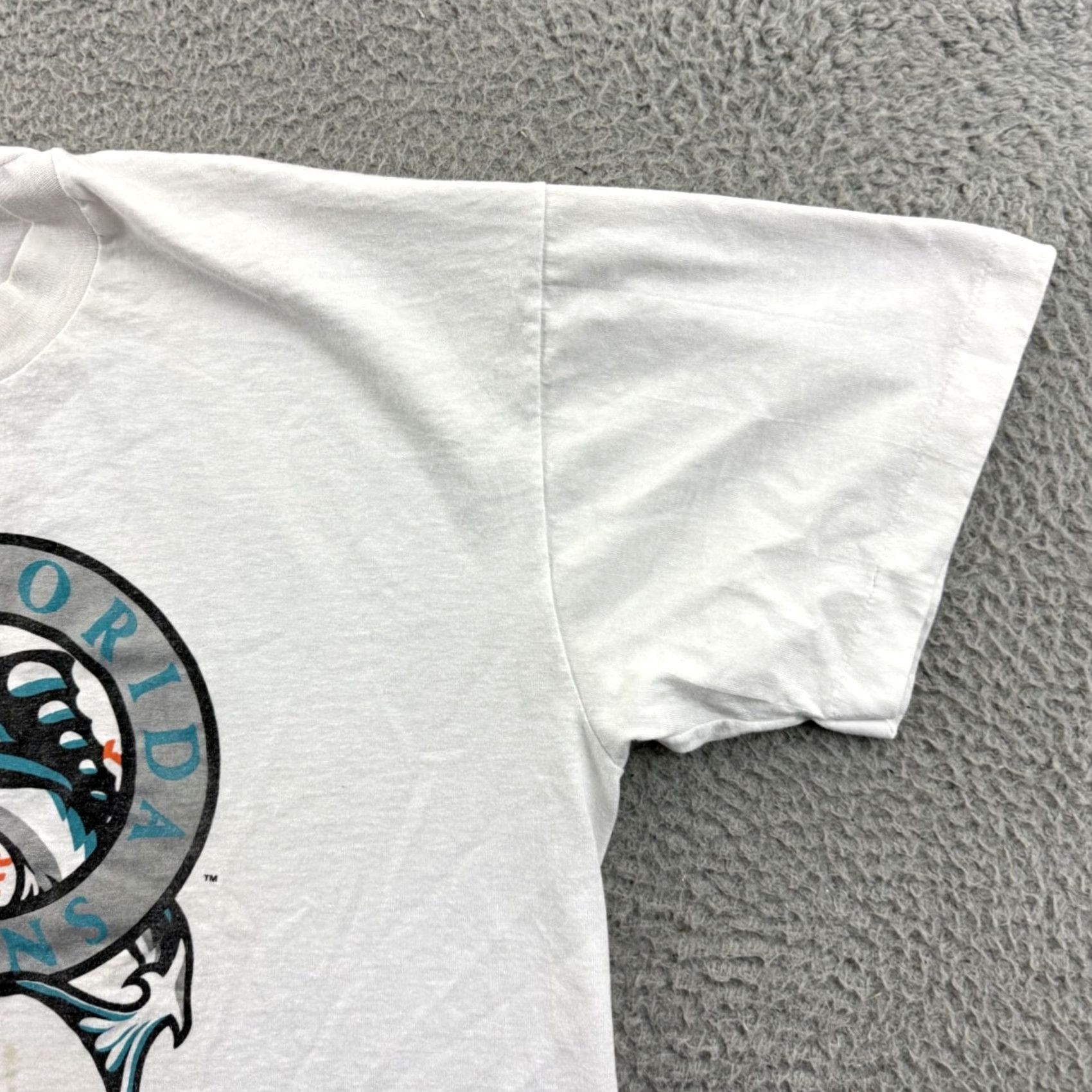 Vintage VINTAGE Florida Marlins Shirt Mens L White 90s MLB Baseball Short Sleeve USA Screen Stars MLB 90s Florida Mens L White Shirt Size US L / EU 52-54 / 3 - 5 Thumbnail
