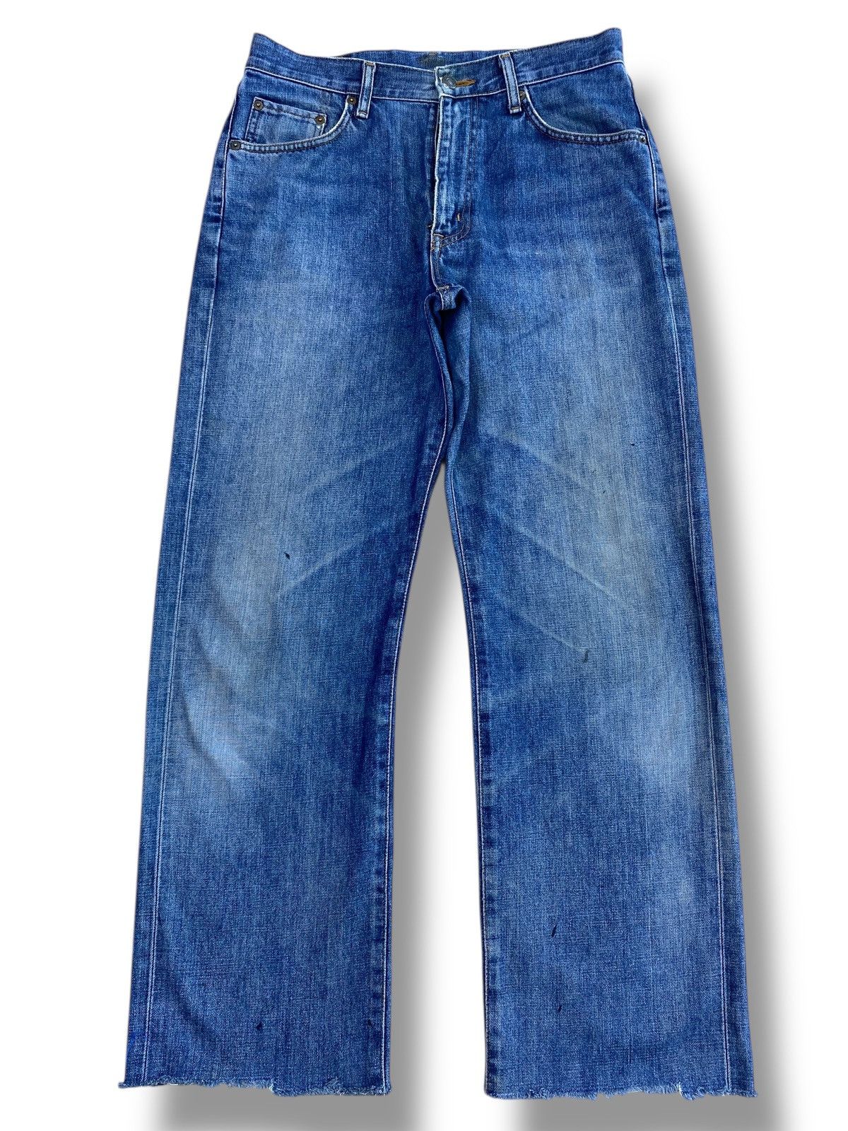 Edwin Edwin 503 Whiskers Blue Wash Style Loose Jeans Size US 30 / EU 46 - 1 Thumbnail