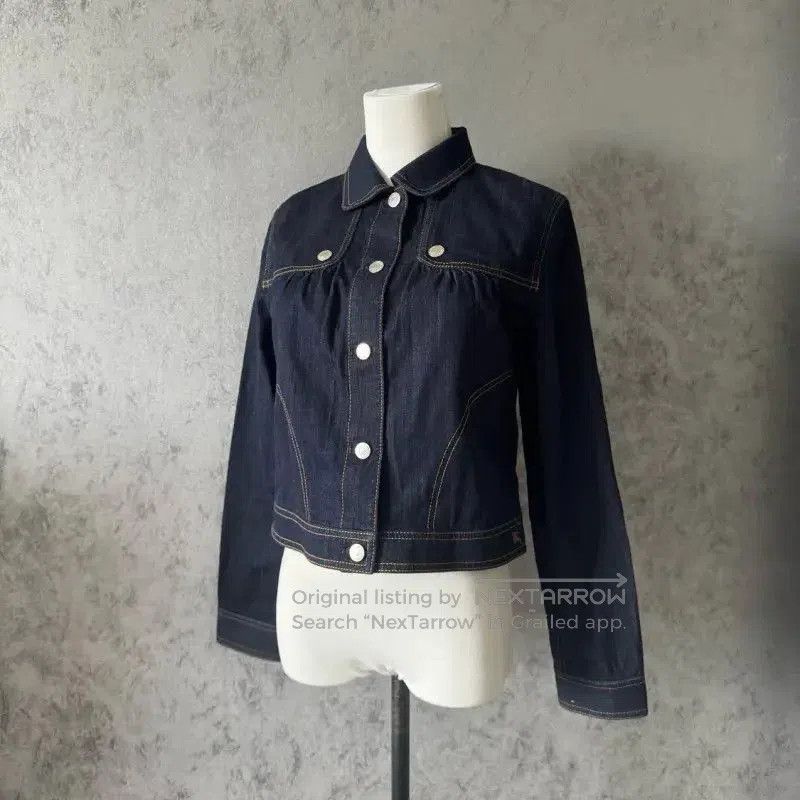 Burberry Blue Cotton Women's Jacket.