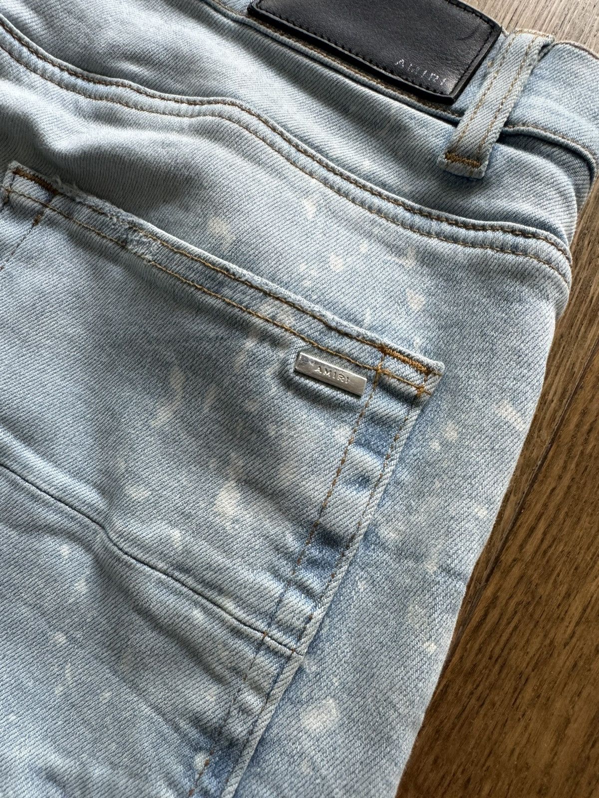 Amiri Amiri Jeans Bleach Stained Distressed Skinny Denim Size US 32 / EU 48 - 9 Thumbnail