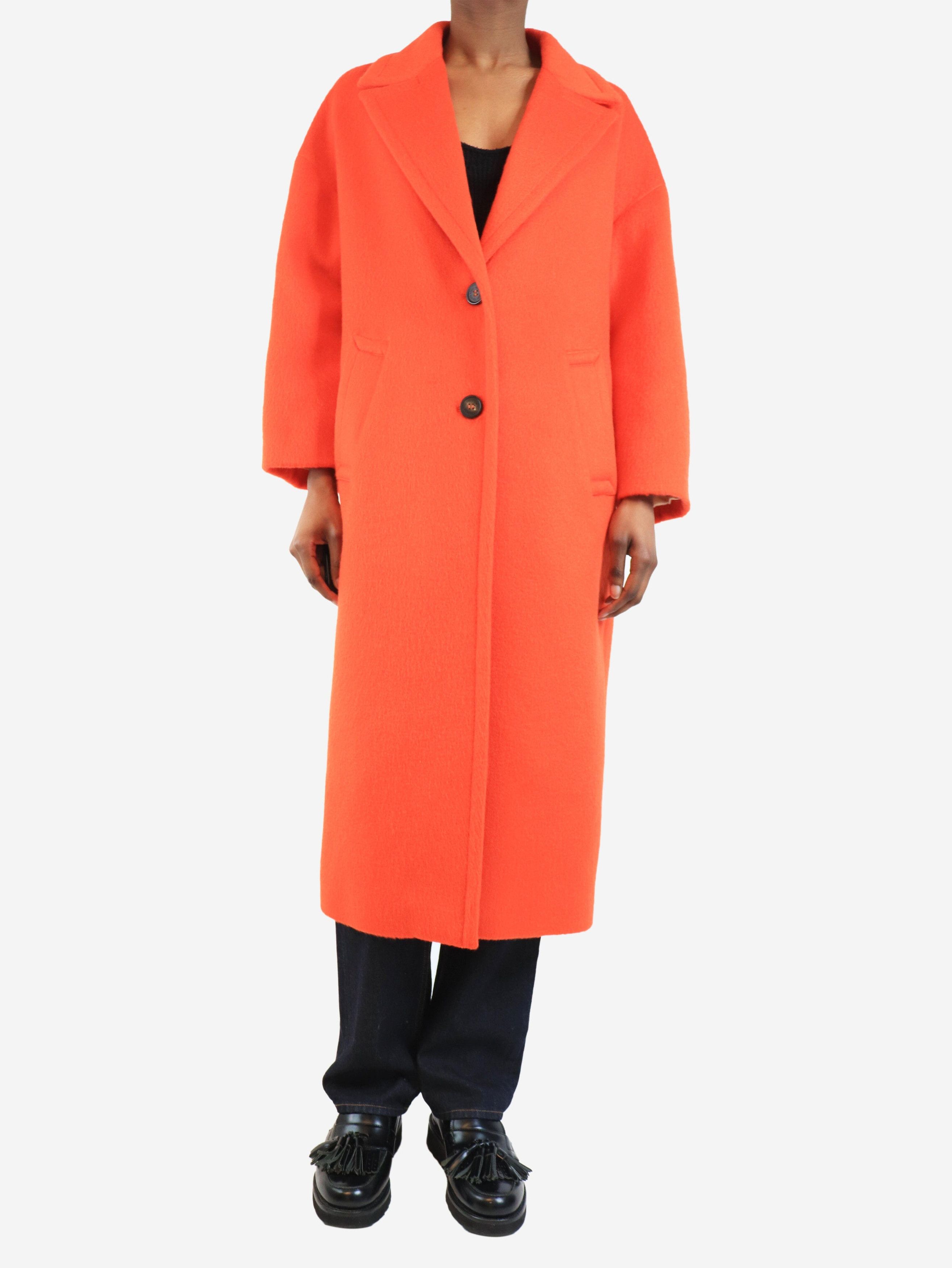 Other Blood orange single-breasted cocoon coat - UK 6 Size XS / US 0-2 / IT 36-38 - 1 Thumbnail