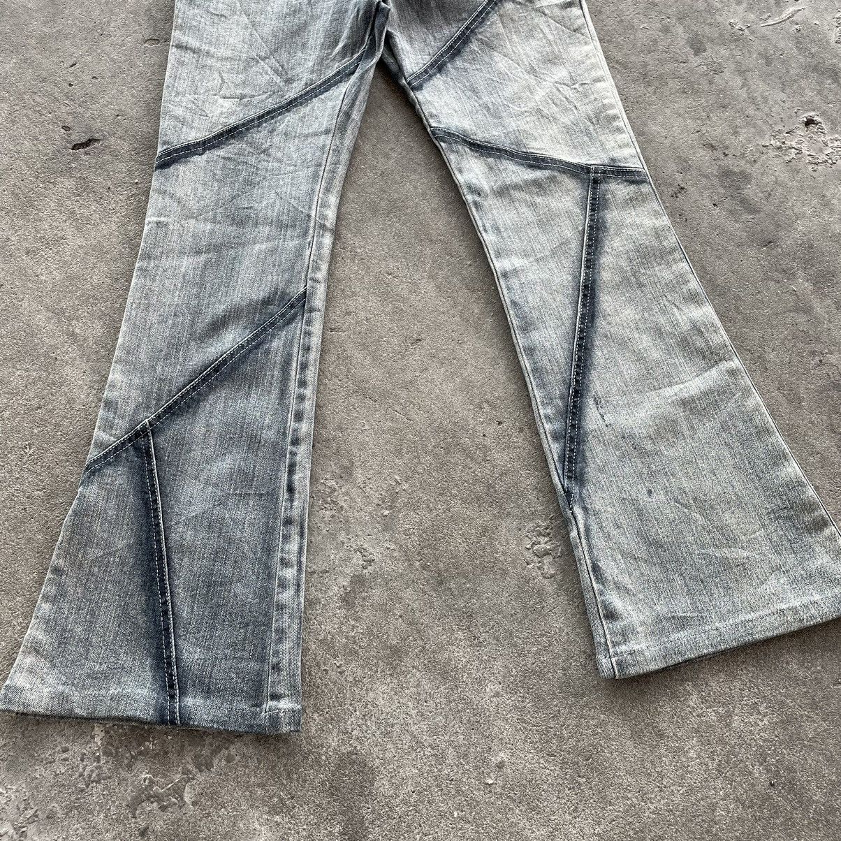 If Six Was Nine × Japanese Brand × Le Grande Bleu (L.G.B.) Zigzag washed flare jeans ifsixwasnine styled Size US 27 - 4 Thumbnail