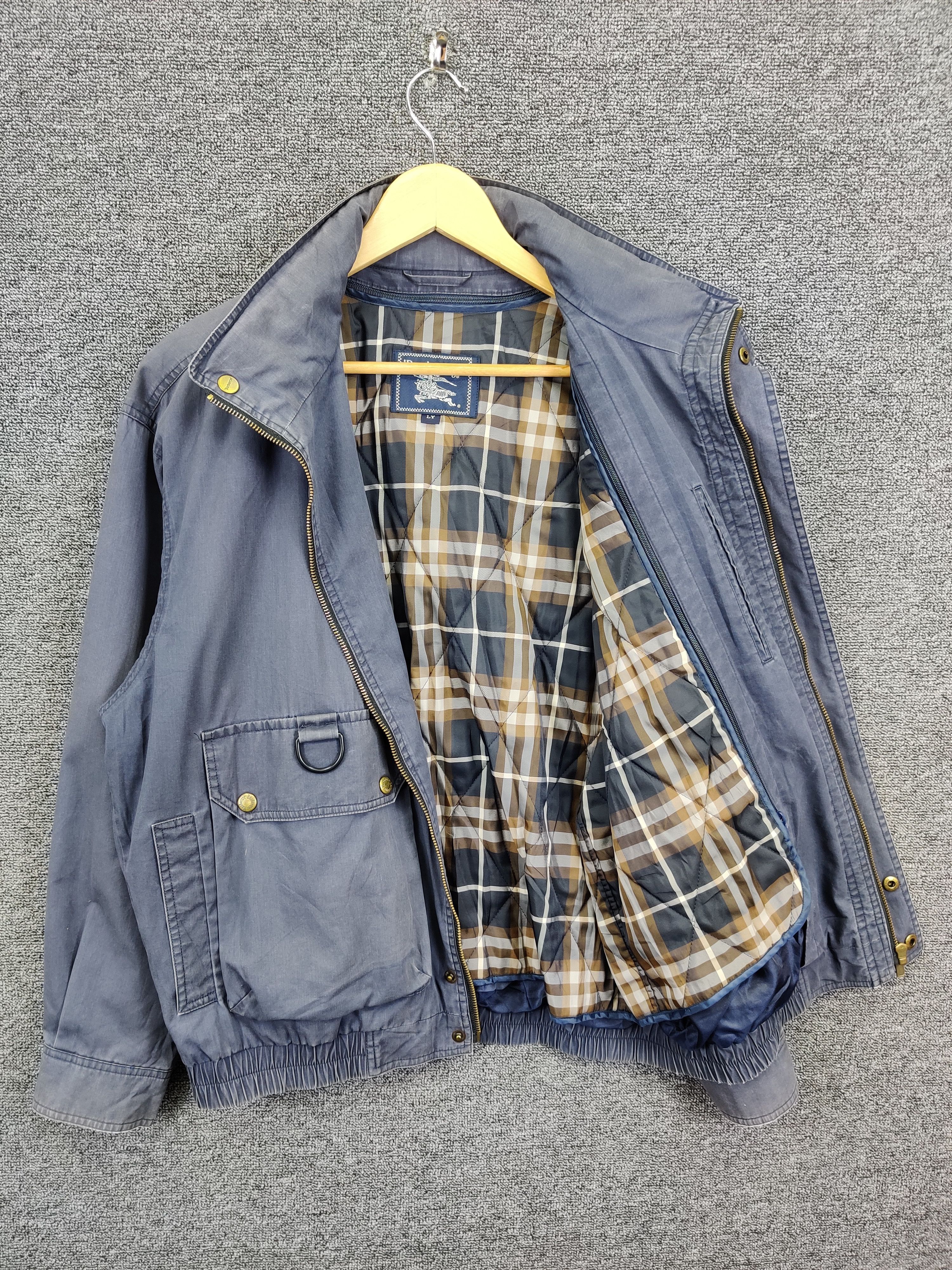 Burberry Vintage Burberrys Nova Check Parachute Bomber Jacket Size US L / EU 52-54 / 3 - 8 Thumbnail