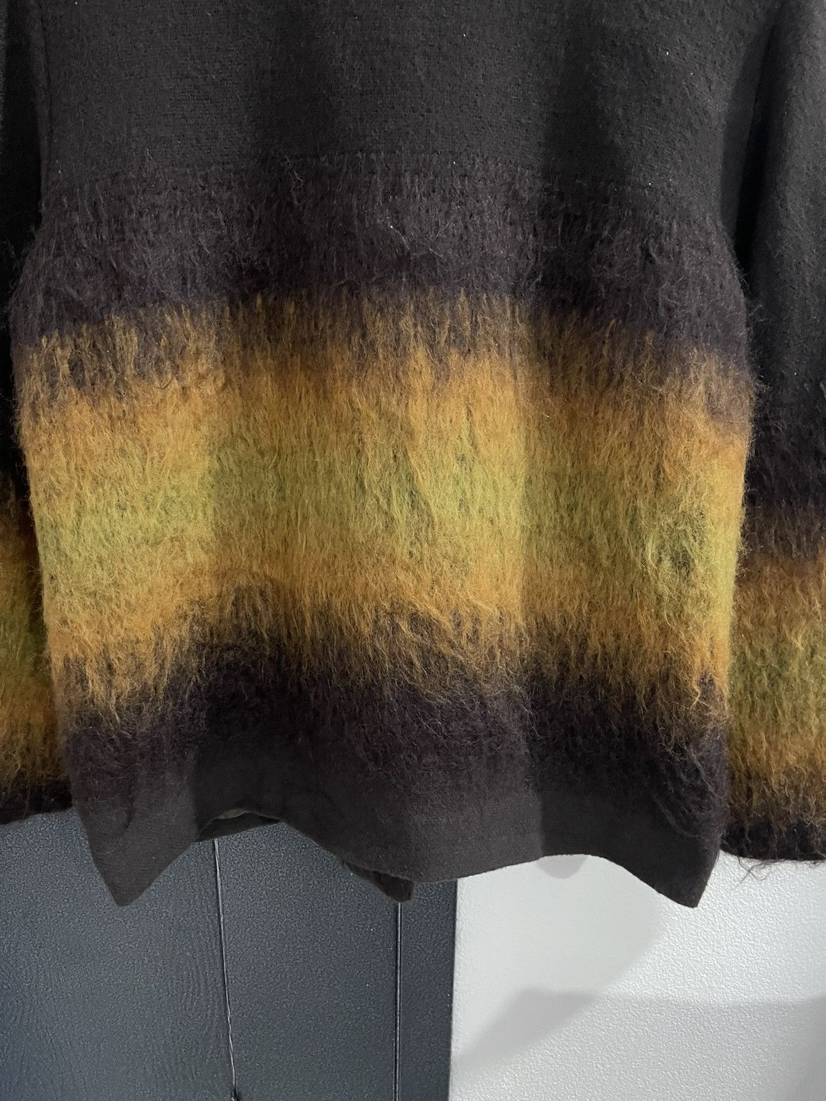 Japanese Brand Vintage Unbrand Collarless Yellow Stripe Jacket Size US XL / EU 56 / 4 - 10 Thumbnail