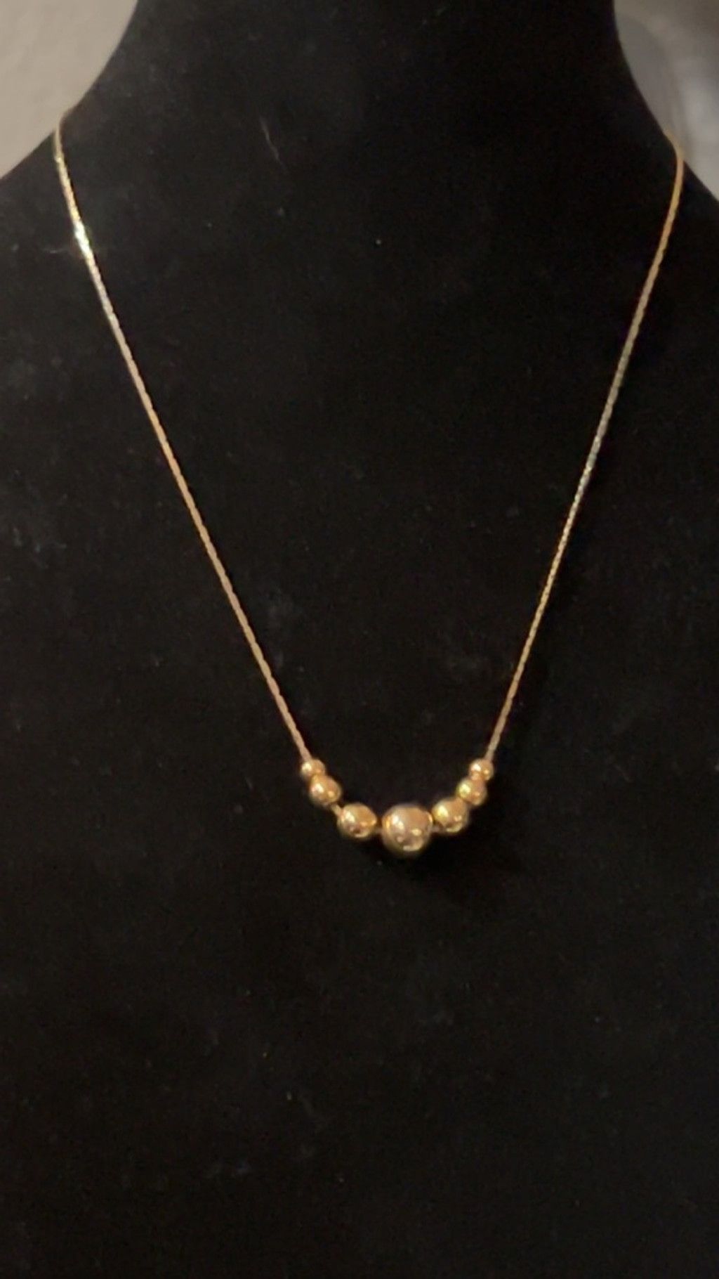 The Unbranded Brand Women's Unbranded Gold Beaded Necklace One Size Size ONE SIZE - 2 Thumbnail