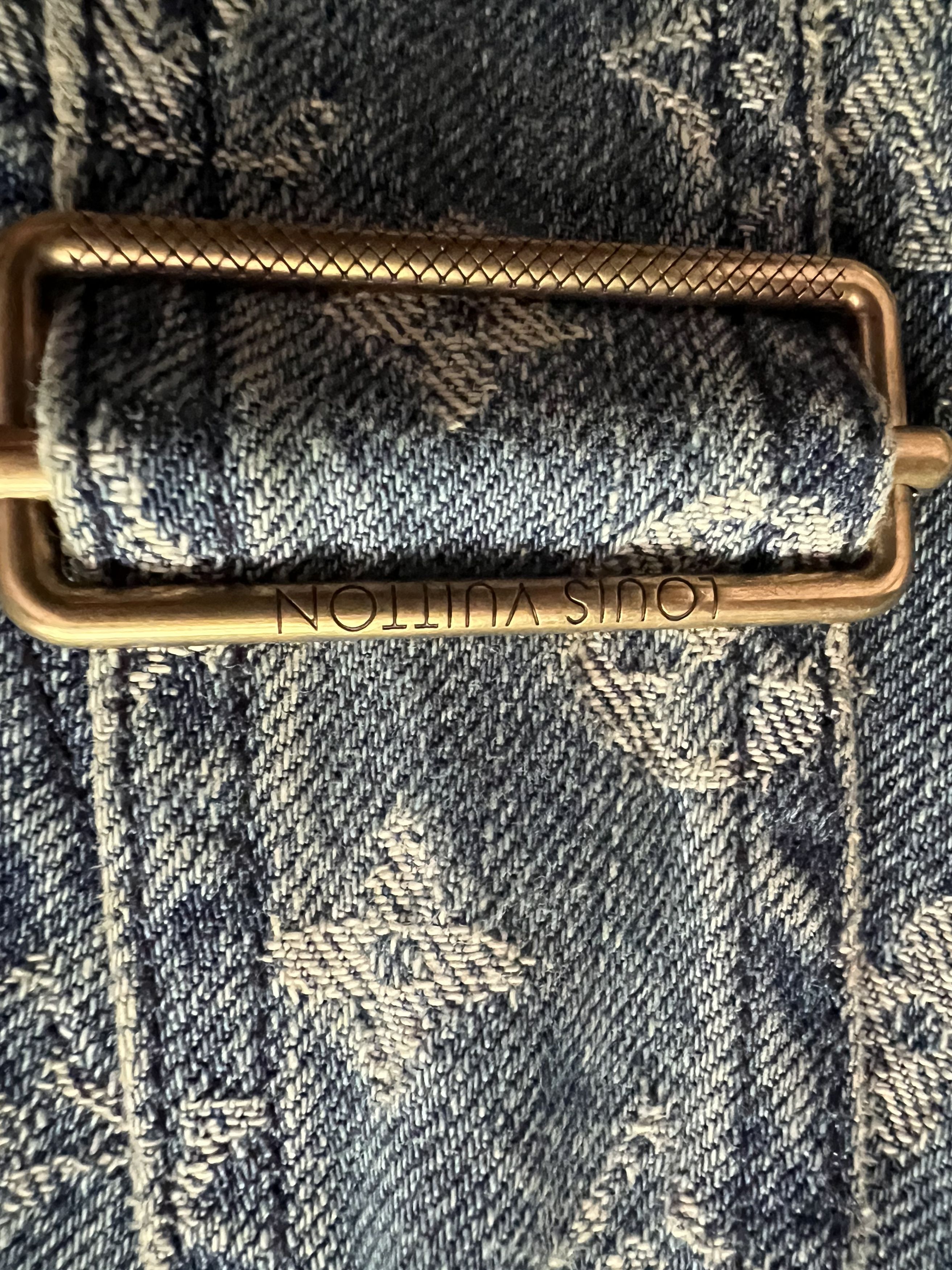 Louis Vuitton × Supreme LV X Supreme Sz32 Blue Monogram Denim Overall Size US 32 / EU 48 - 13 Thumbnail
