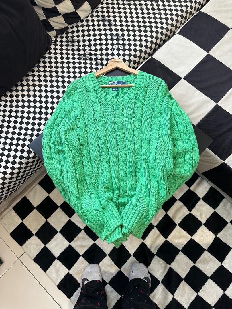 Other × Polo Ralph Lauren × Vintage POLO RALPH LAUREN CABLE KNIT SWEATER Size XL / US 12-14 / IT 48-50 - 1 Thumbnail