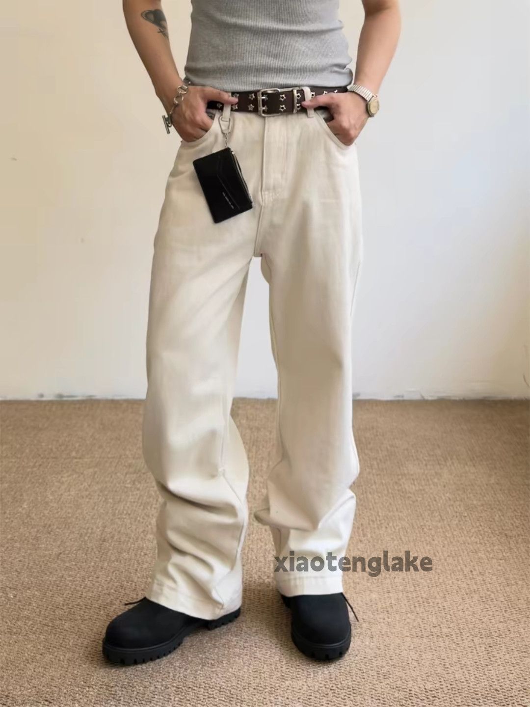 Vintage zx Balenciaga offwhite style loose flared y2k hiphop pants Size US 28 / EU 44 - 5 Thumbnail