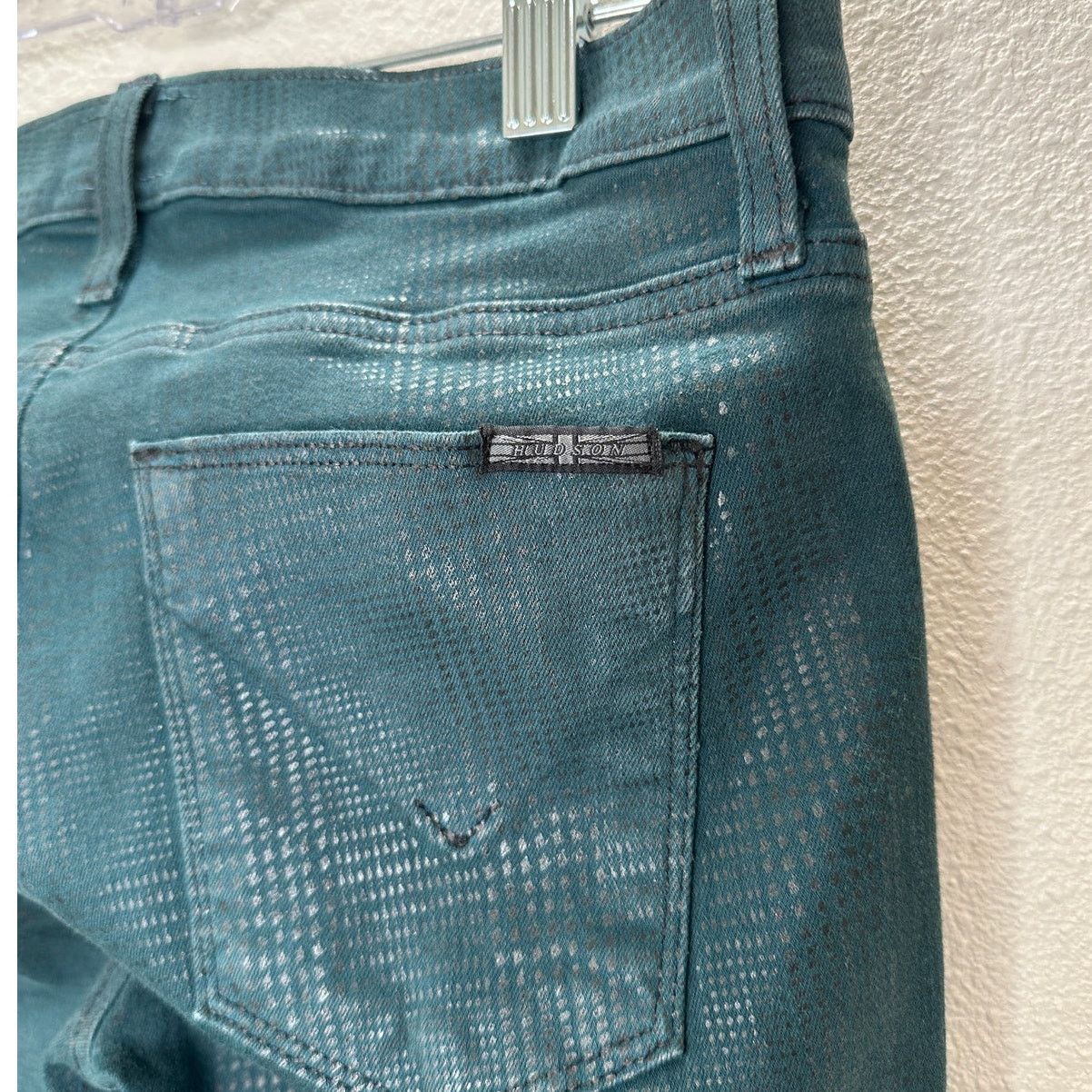 Hudson Hudson Midrise Dark Teal Nico Super Skinny Jean i26 Size 26" / US 2 / IT 38 - 8 Thumbnail