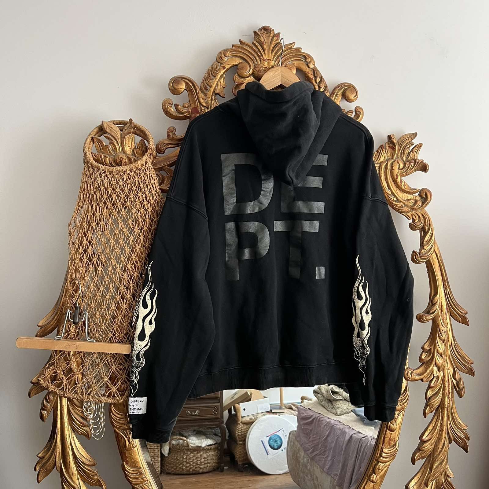 Japanese Brand Vintage Japanese Flame hype hoodie Sz M Size US M / EU 48-50 / 2 - 2 Thumbnail