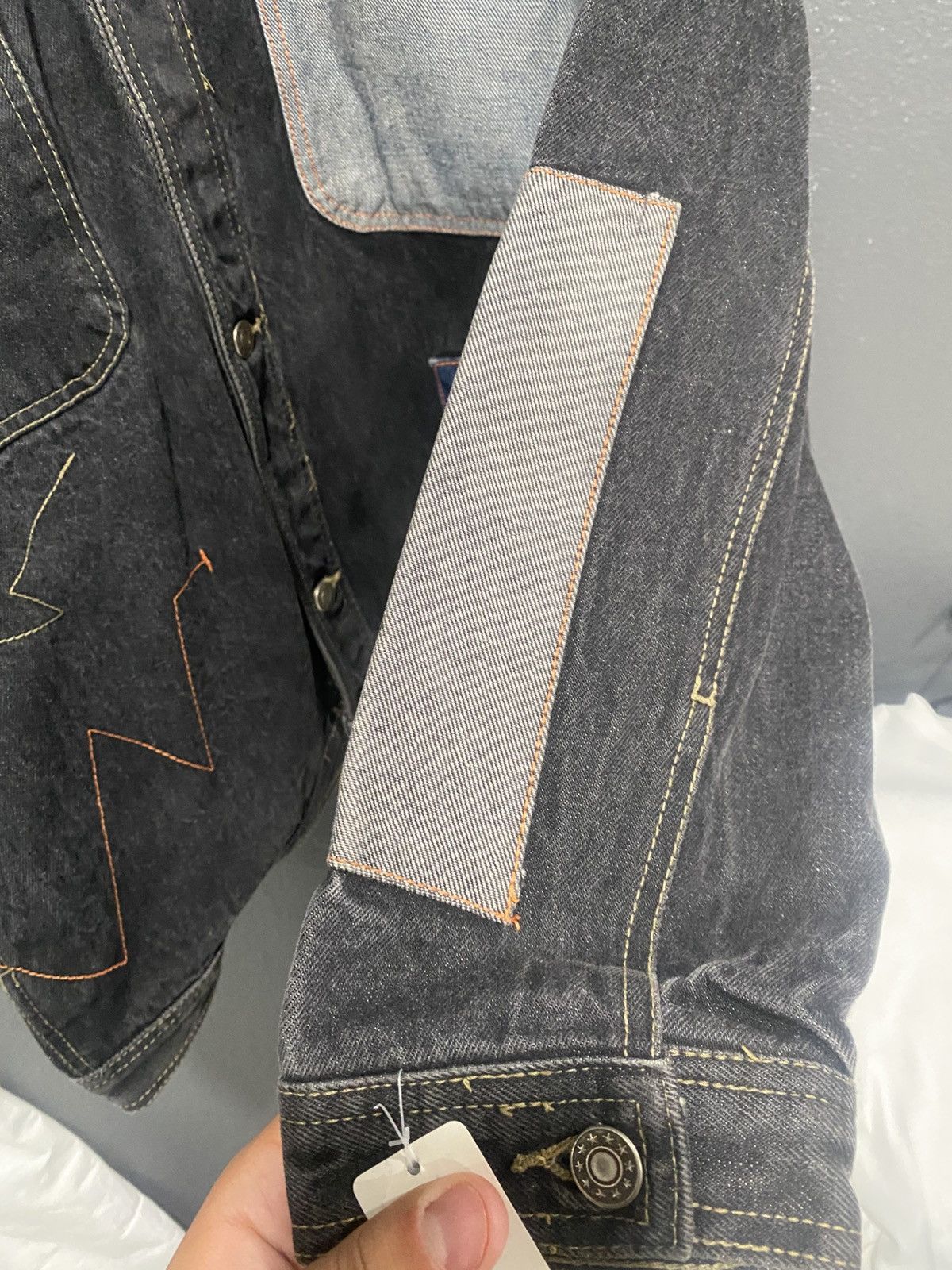 Dr. Denim × Vintage Dr. Jeans Patchwork Denim Jacket Size US XL / EU 56 / 4 - 5 Thumbnail