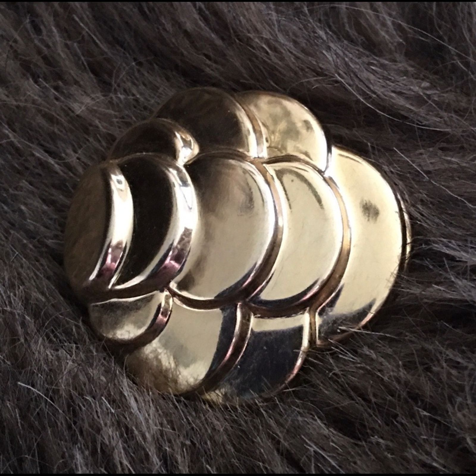 Vintage Vintage gold tone scale design scarf clip Size ONE SIZE - 2 Thumbnail
