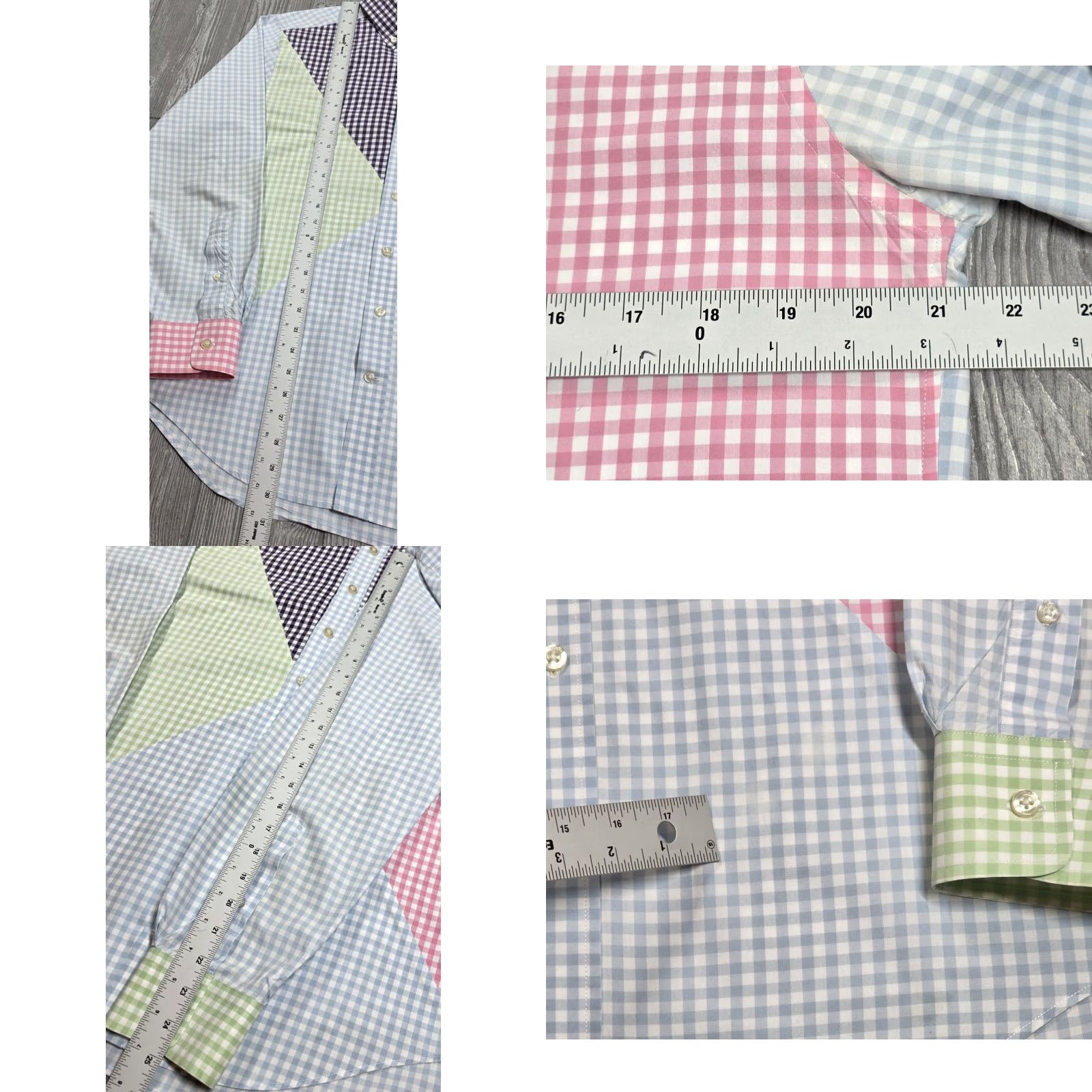 Vineyard Vines Vineyard Vines Mens M Gingham Check Slim Fit Whale Shirt Colorful Colorblock Size US M / EU 48-50 / 2 - 9 Thumbnail
