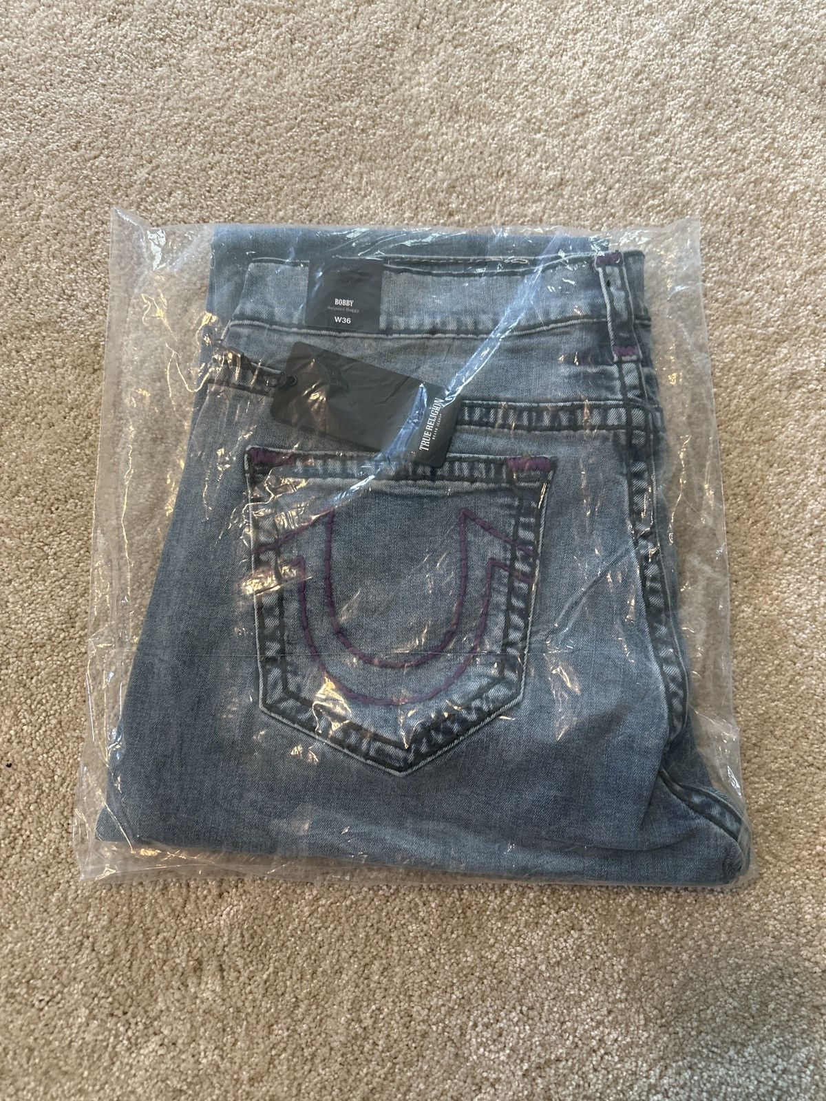 True Religion True Religion Bobby No Flap Super T Bureau Medium Wash Size US 36 / EU 52 - 1 Thumbnail