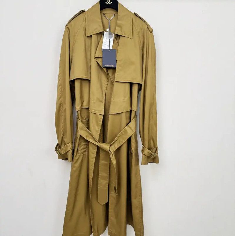 Louis Vuitton Louis Vuitton Yellow Women's Trench Coat 0089 Size M / US 6-8 / IT 42-44 - 1 Thumbnail