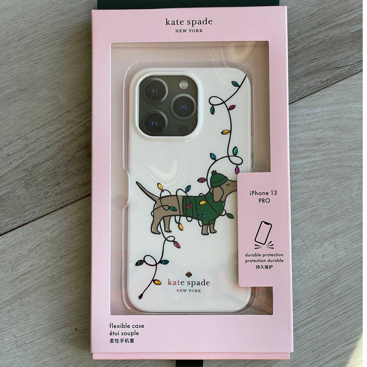 Kate Spade Kate Spade Dog Holiday Lights iPhone 13 PRO iPhone case Size ONE SIZE - 1 Thumbnail