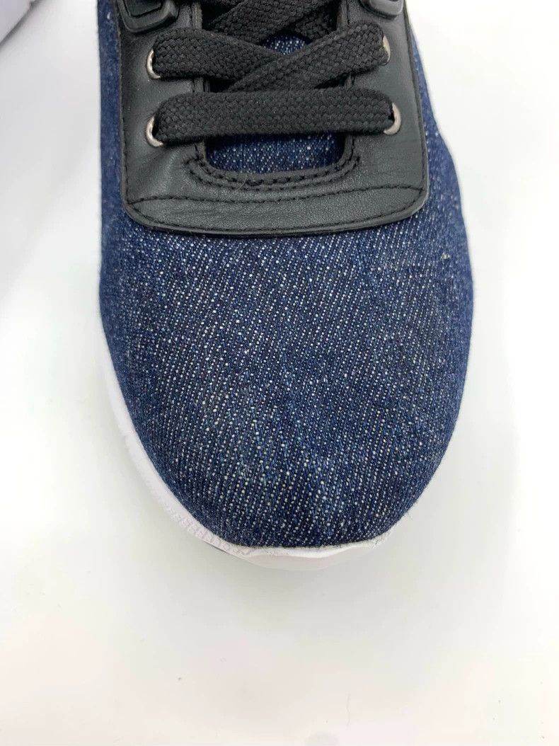Prada Prada Dark blue denim lace-up casual shoes sneakers 2501-Ne Size US 7 / EU 40 - 9 Thumbnail
