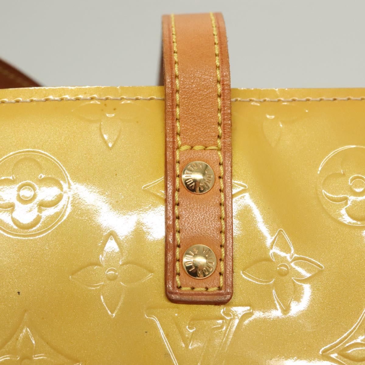 Louis Vuitton LOUIS VUITTON Monogram Vernis Reade PM Hand Bag Beige M91334 Size ONE SIZE - 10 Thumbnail