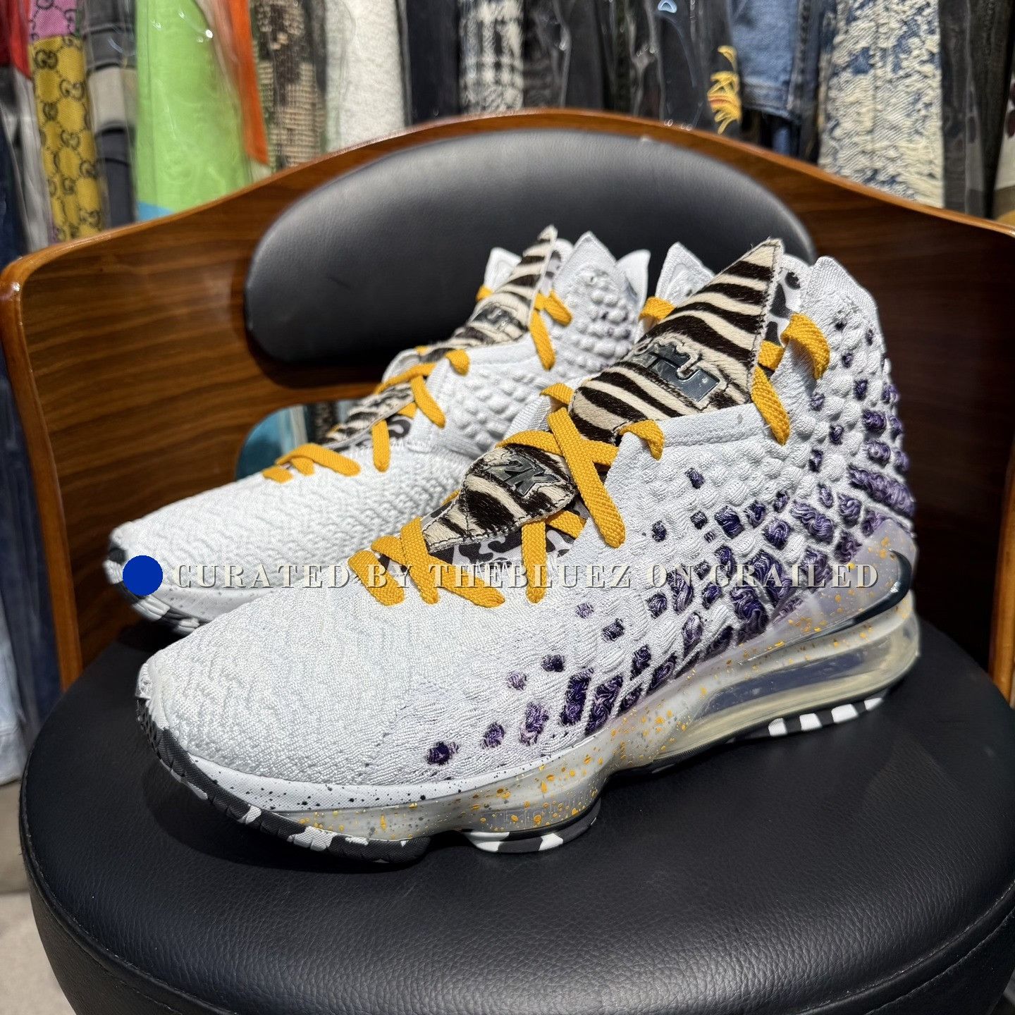 Nike Lebron 17 2K NBA 2K20 White Purple Size US 10 / EU 43 - 1 Thumbnail