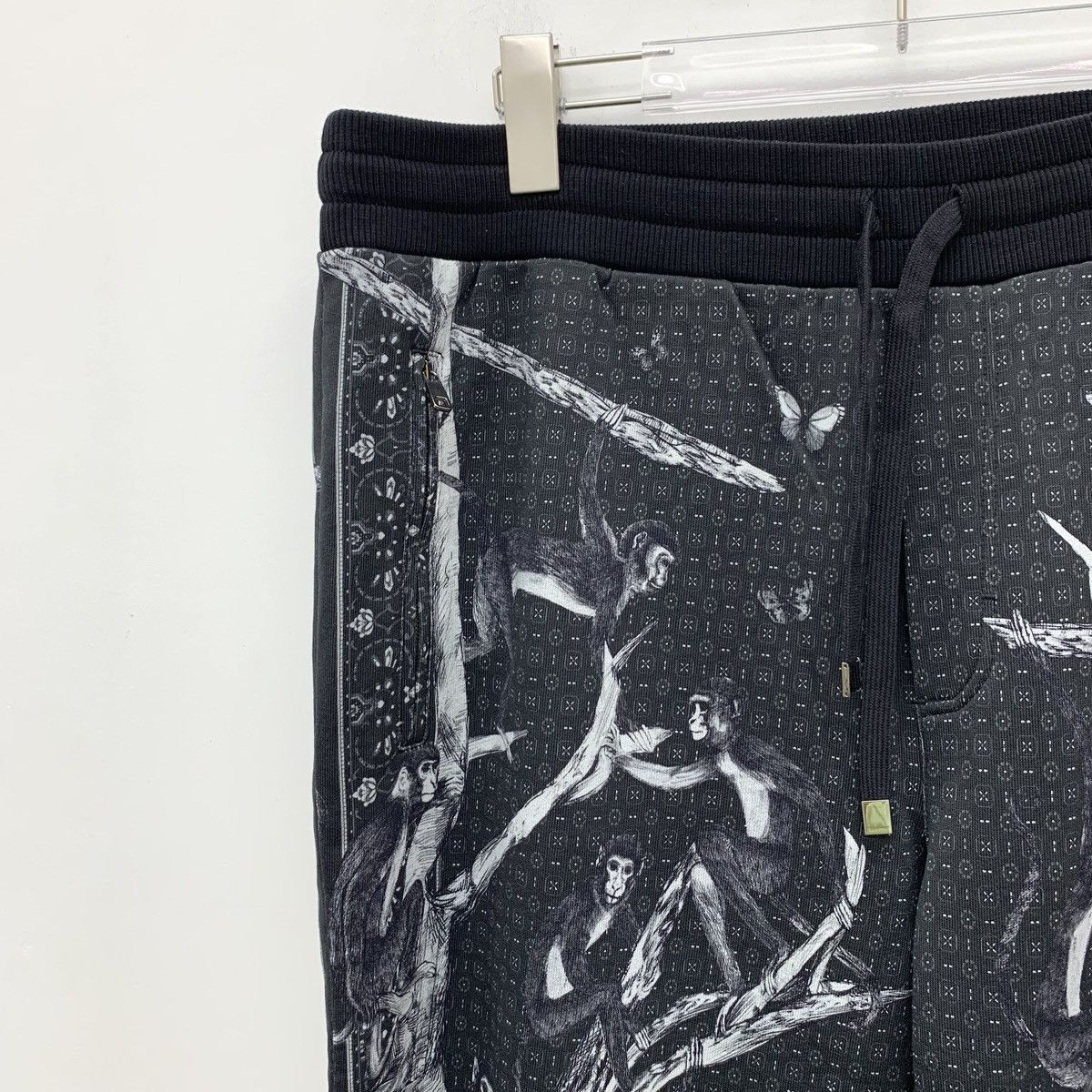 Dolce & Gabbana Dolce Gabbana Black Cotton Casual Sweatpants K26WX Size US 40 / EU 56 - 3 Thumbnail
