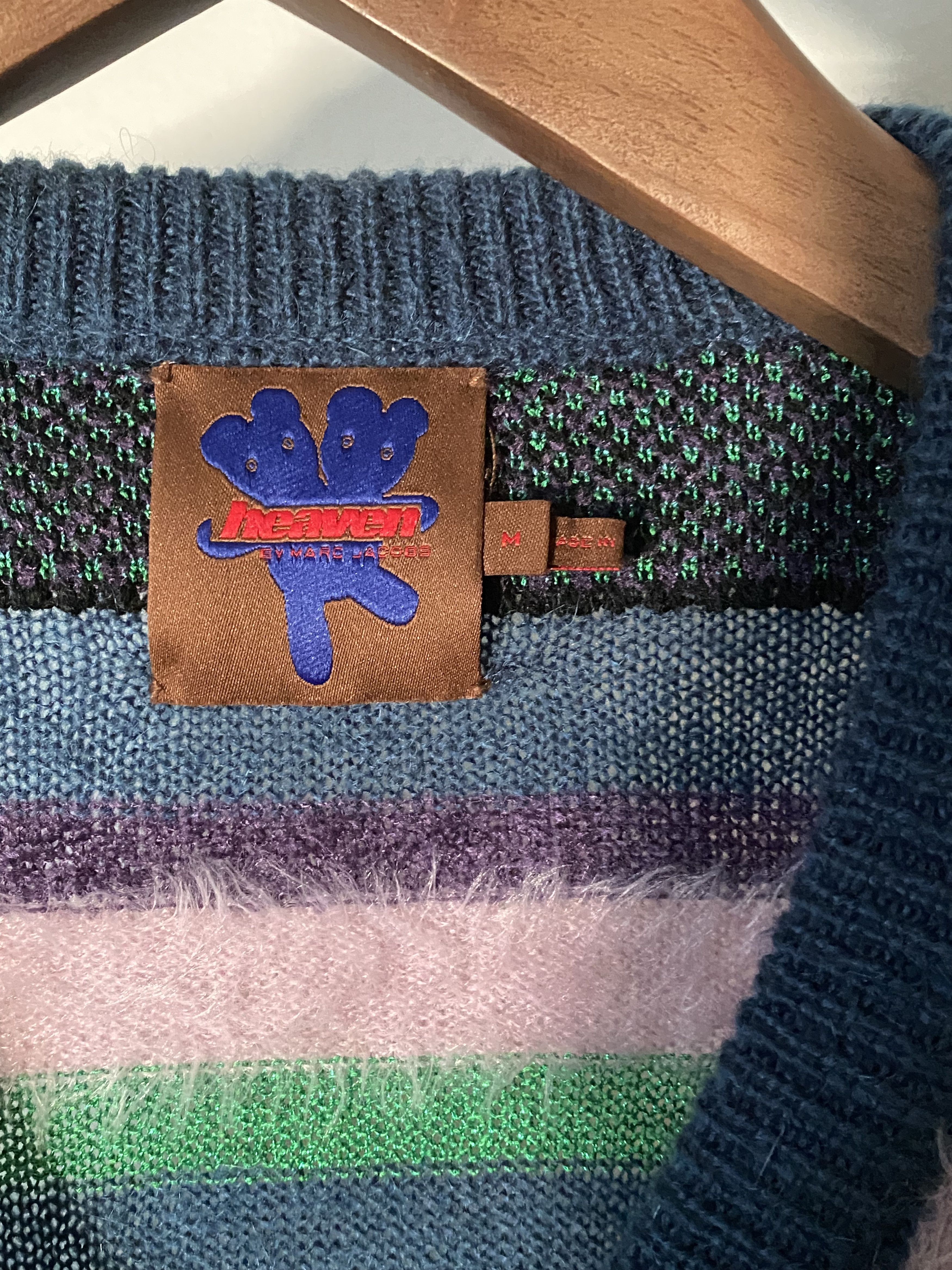 Rare Heavn by Marc Jacob’s Striped Colorful Sweater Cardigan, view 3