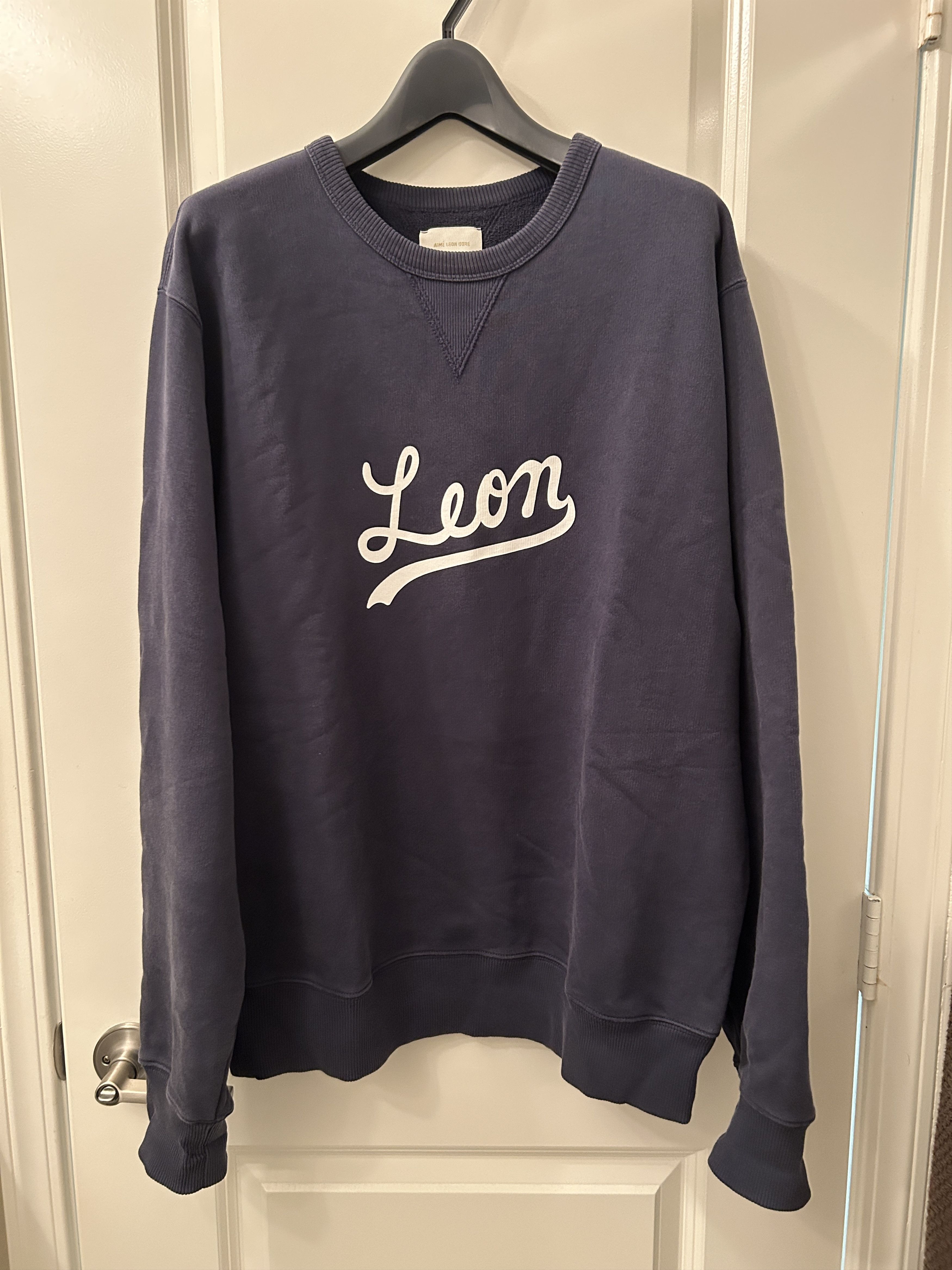 Aime Leon Dore Rare Aime Leon Dore Leon Crewneck Sweatshirt Navy Blazer/L Size US L / EU 52-54 / 3 - 1 Thumbnail