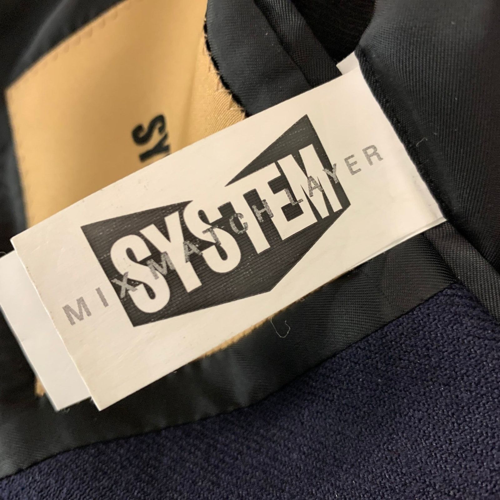System SYSTEM Size 38 Navy Solid Wool Blend Notch Lapel Coat Size US S / EU 44-46 / 1 - 6 Thumbnail