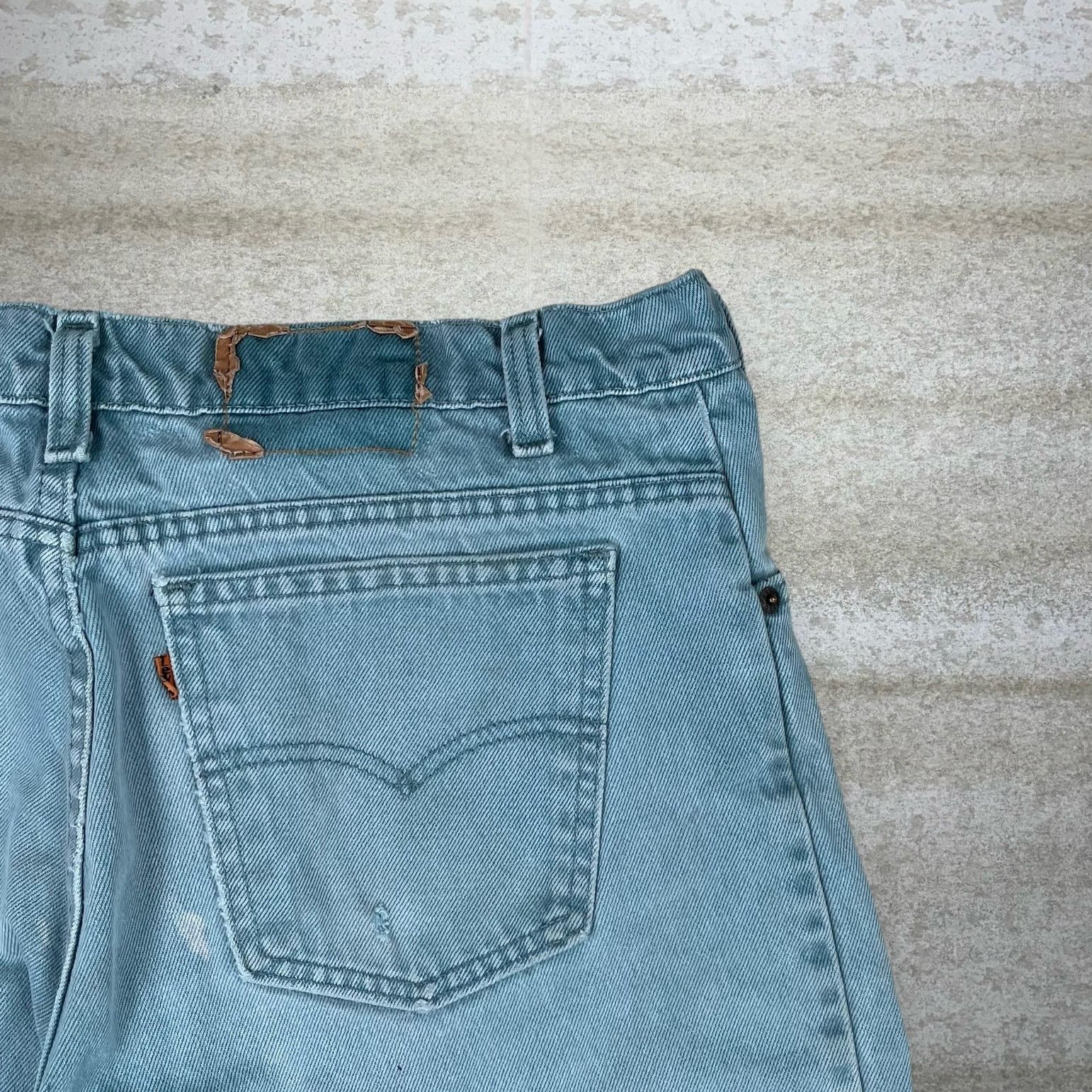 Levi's Vintage 80s Orange Tab Levis Jeans 38x32 Relaxed Ocean Green Size US 38 / EU 54 - 3 Thumbnail
