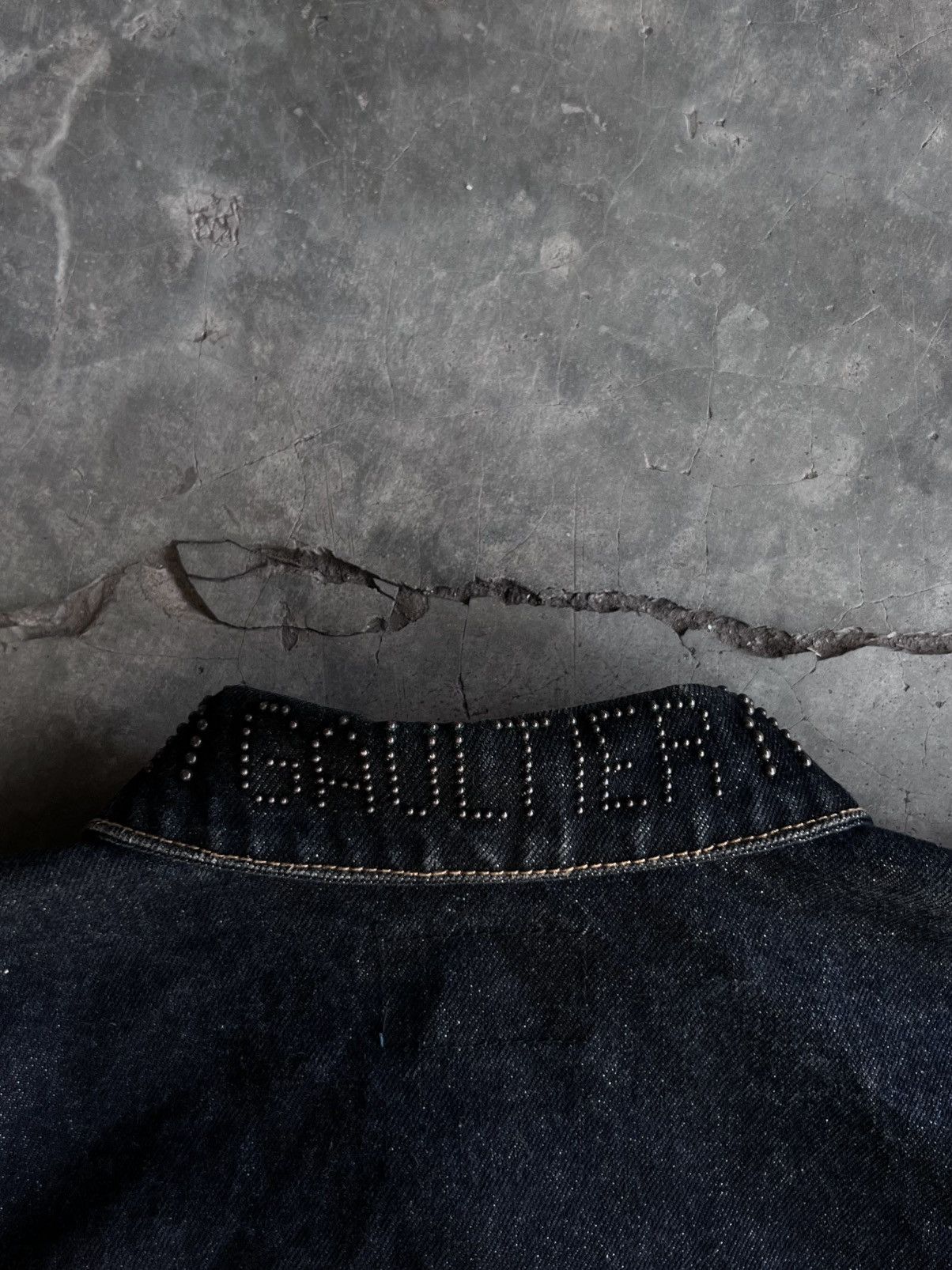 Jean Paul Gaultier Rare Vintage Junior Gaultier Jean Paul Studded Denim Jacket Size US XS / EU 42 / 0 - 6 Thumbnail