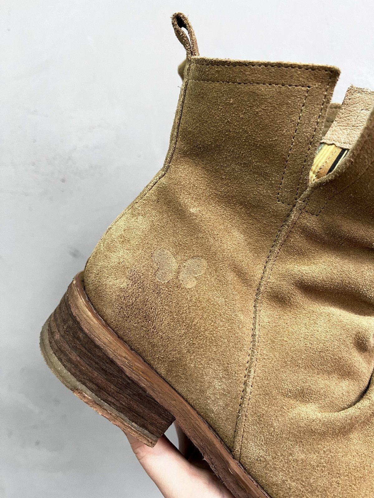 A.S.98 Hedi slimane style suede leather boots hype japanese Size US 7.5 / EU 40-41 - 6 Thumbnail