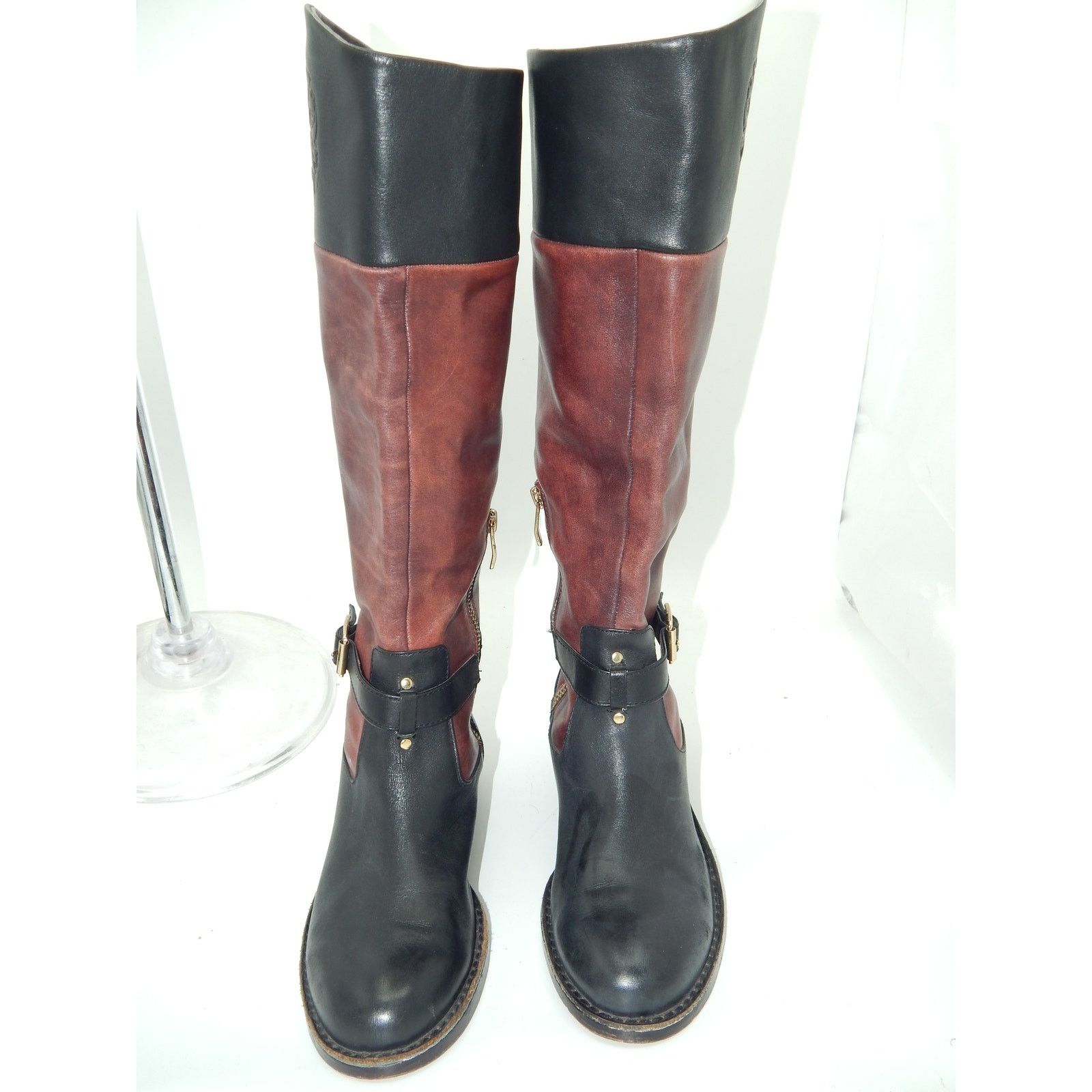 Vince Camuto Vince Camuto Black Brown Leather Boots Size 36 / 6 Size US 6 / IT 36 - 5 Thumbnail