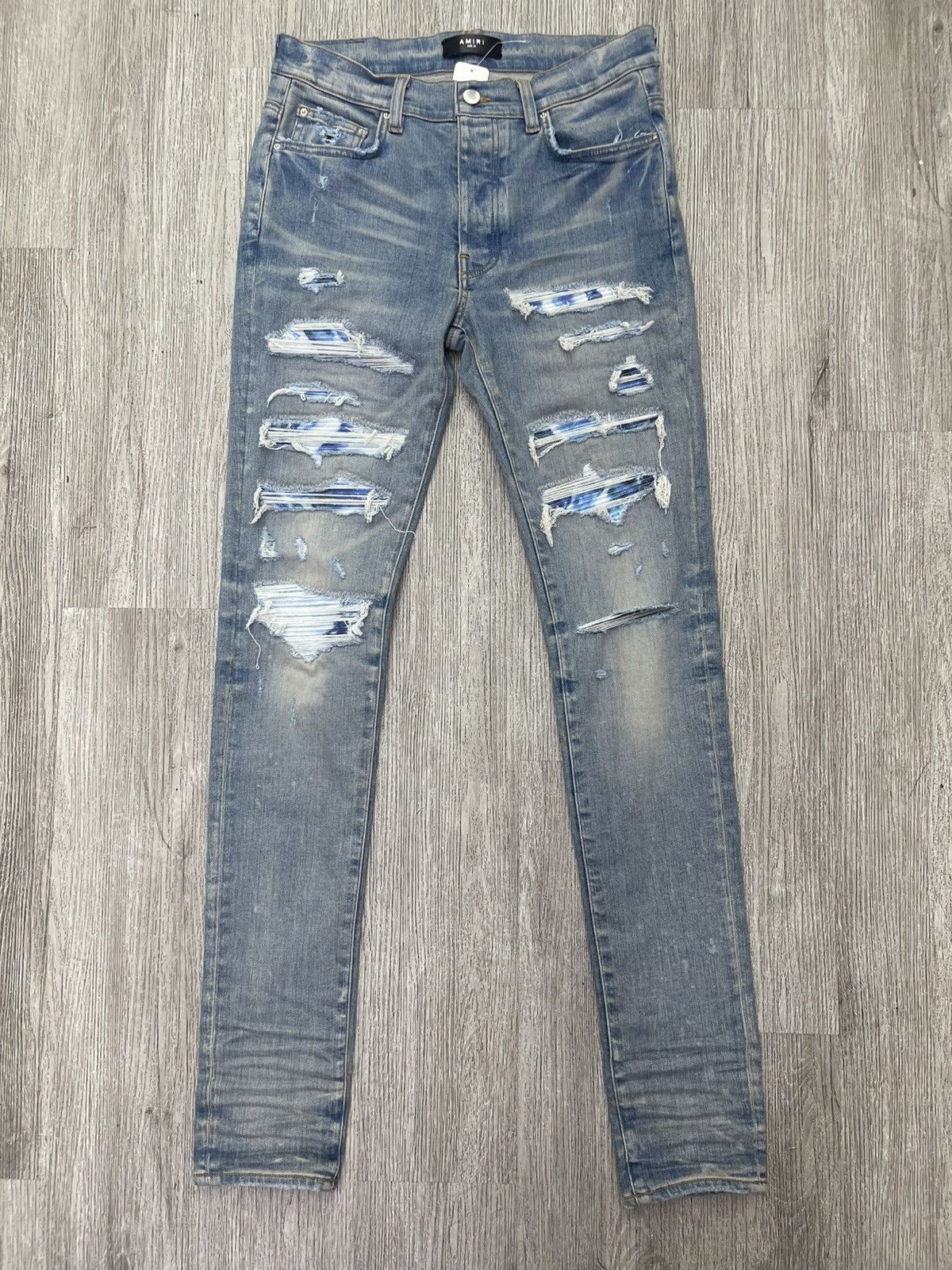 Amiri Amiri trasher tie Dye jeans (blue) Size US 31 - 1 Thumbnail
