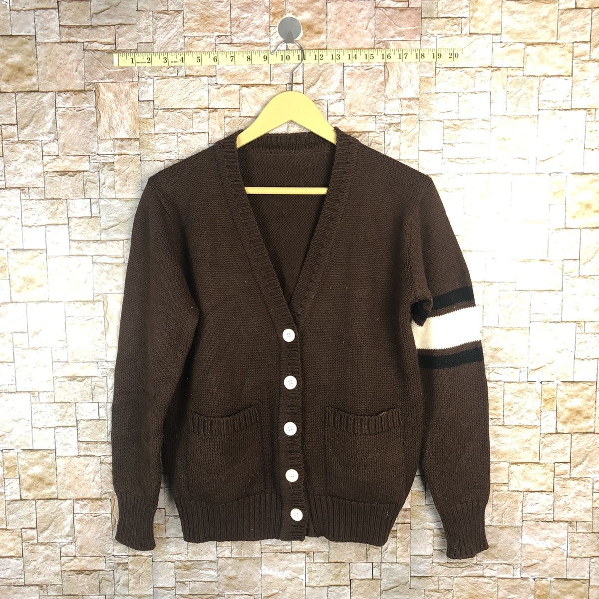 Homespun Knitwear × Japanese Brand Japanese Brand Brown Cardigan Knitwear #A765 Size US M / EU 48-50 / 2 - 1 Thumbnail