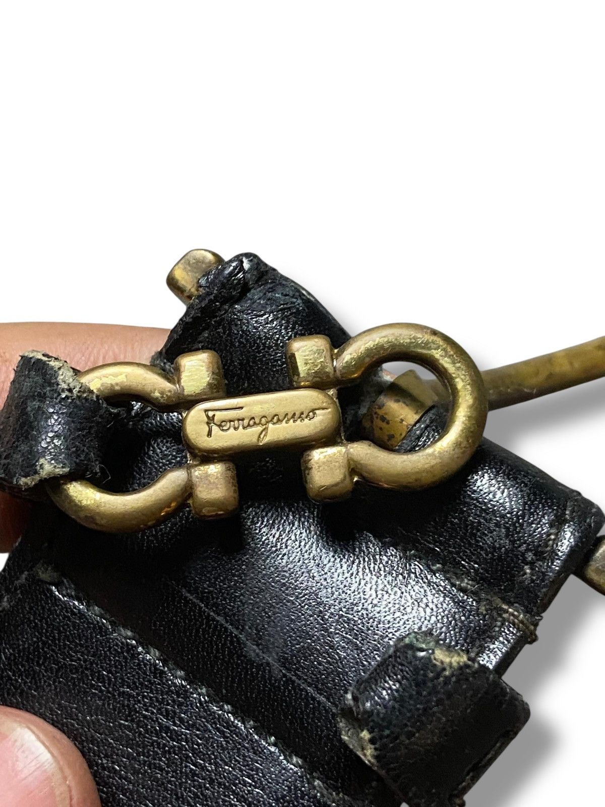 Salvatore Ferragamo Salvatore Ferragamo Leather Belt (142) Size 38 - 2 Thumbnail